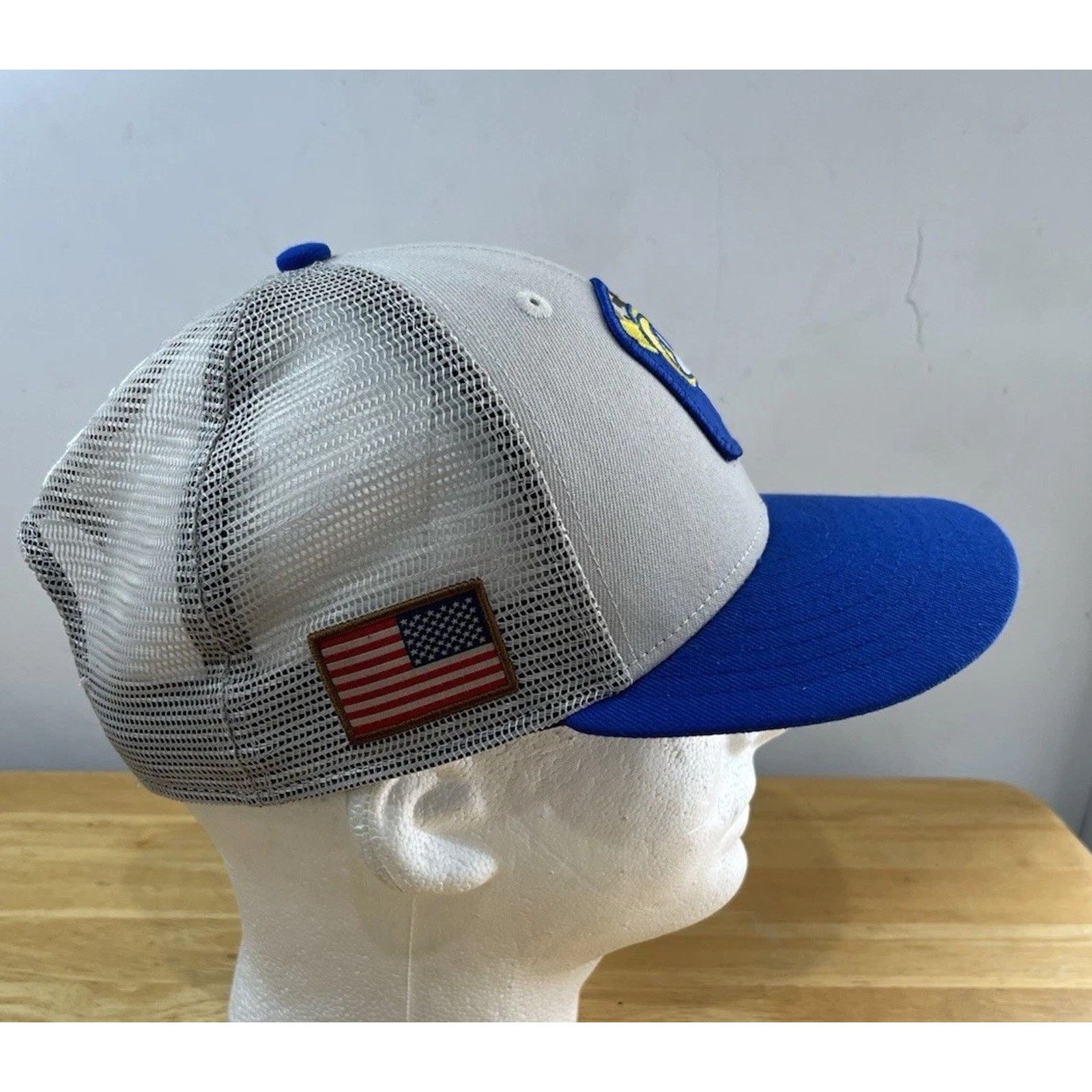 New Era RARE NFL Rams New Era 9fifty Military Snapback Grey Mesh M-L Size ONE SIZE - 4 Thumbnail
