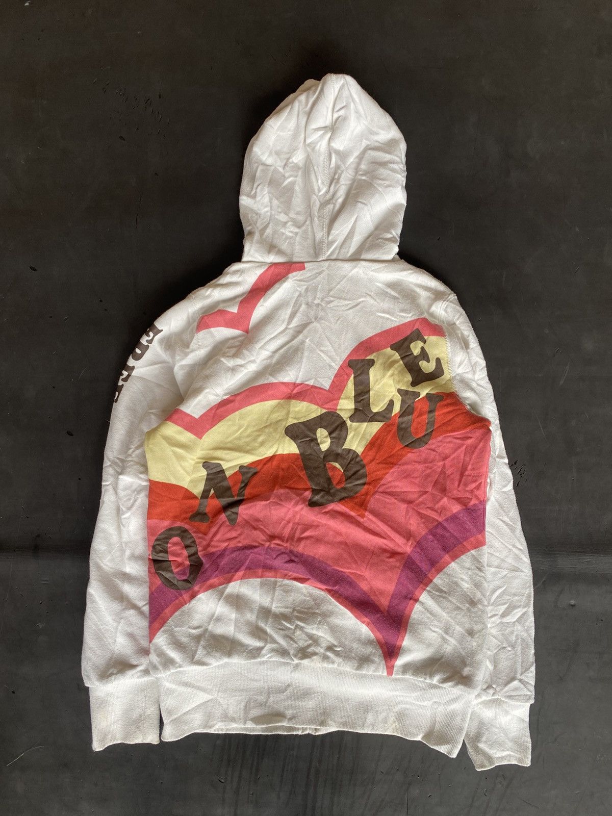Vintage Bluemoon Reversible Hoodie Poem Styled Goa Size US M / EU 48-50 / 2 - 3 Thumbnail