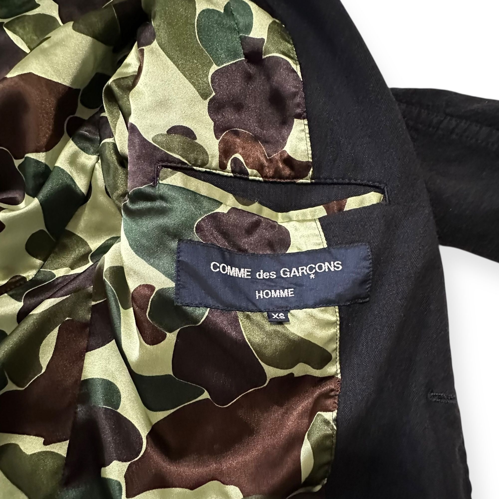 Comme des Garcons Homme Comme Des Garçons HOMME Black Wool Jacket, Size XS, AW2017 Size US XS / EU 42 / 0 - 3 Thumbnail
