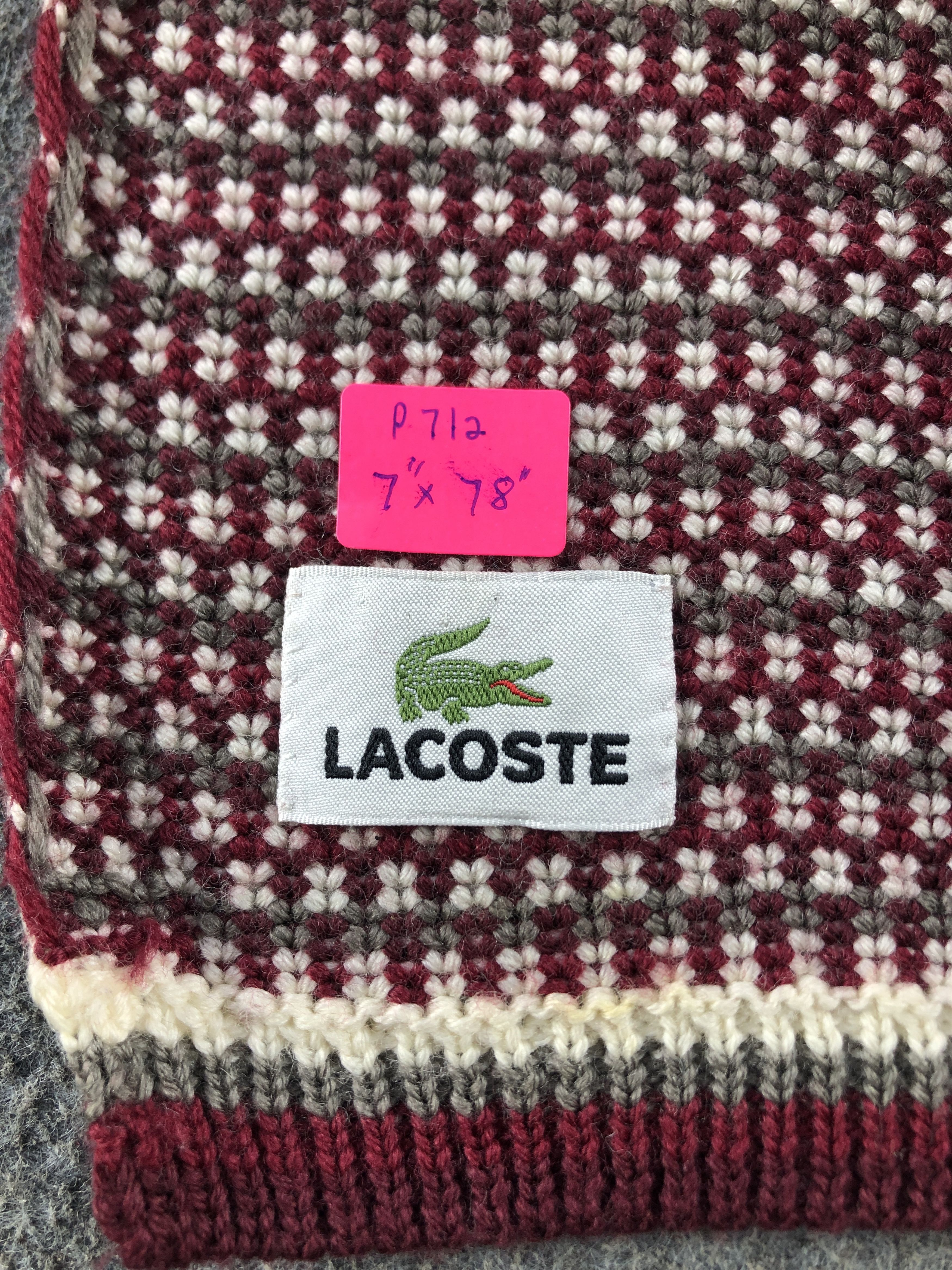 Lacoste Lacoste Scarf / Muffler / Neckwear P712 Size ONE SIZE - 4 Thumbnail
