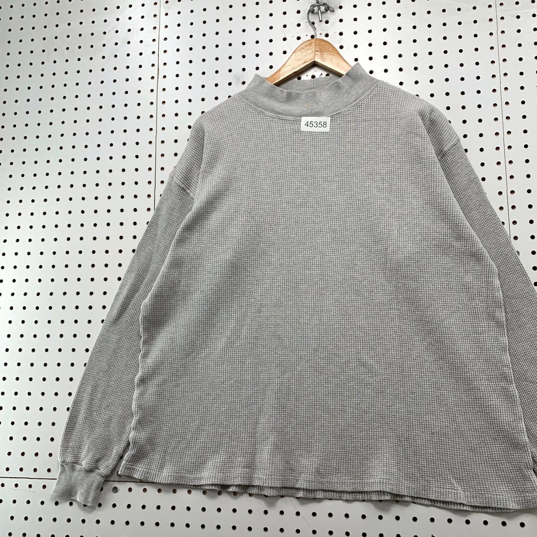 Lands' End VINTAGE Lands' End Thermal Shirt Mens XL Gray Waffle Knit 90s 80s Long Sleeve USA Size US XL / EU 56 / 4 - 2 Thumbnail