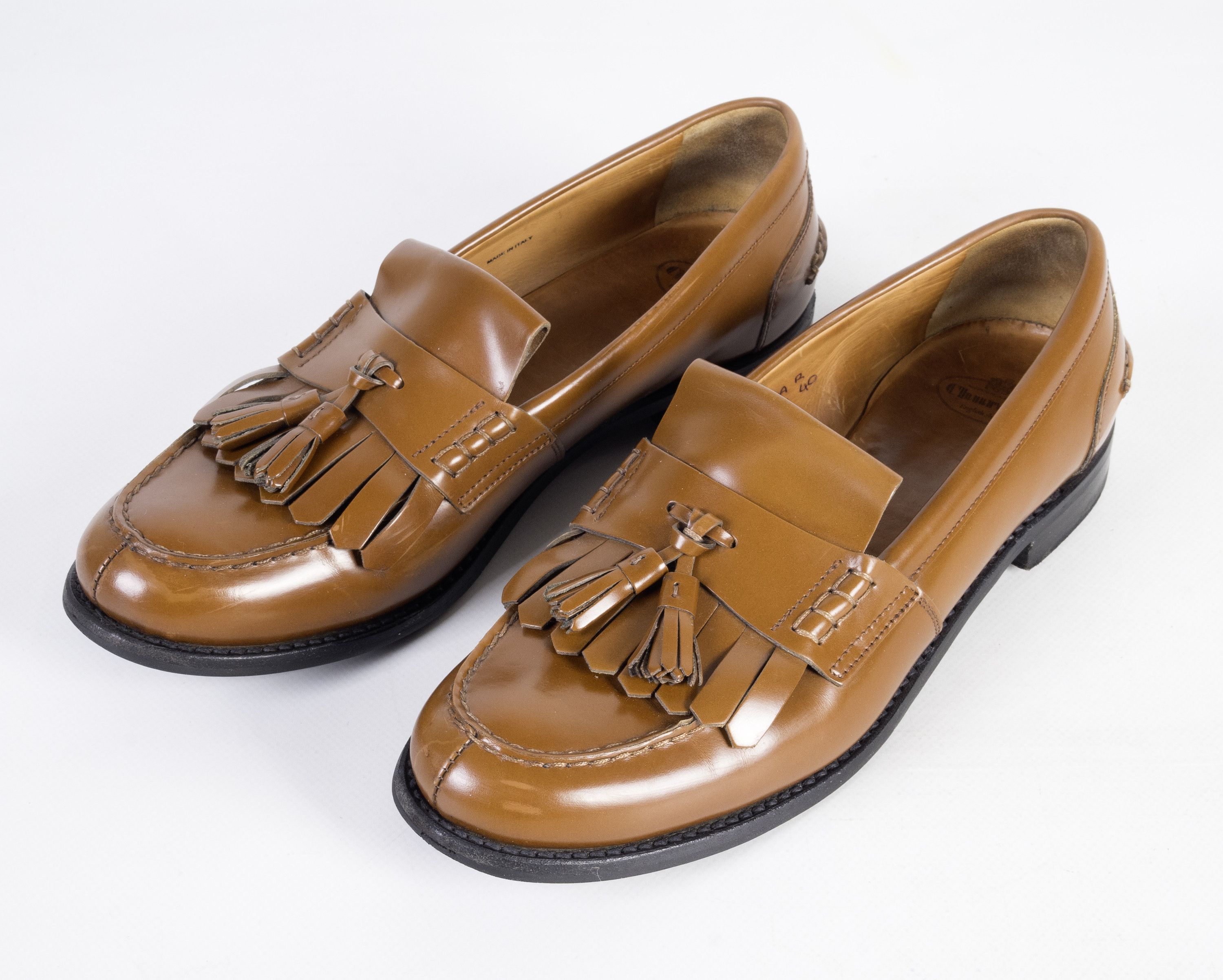 image of Churchs Church's Omega 40 R Loafers Penny Brown Calf Fringe, Men's (Size 7)