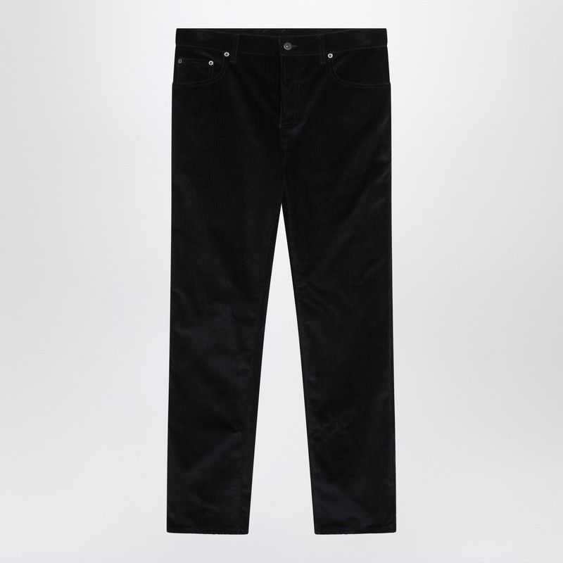 Burberry Dark Blue Cotton Corduroy Trousers