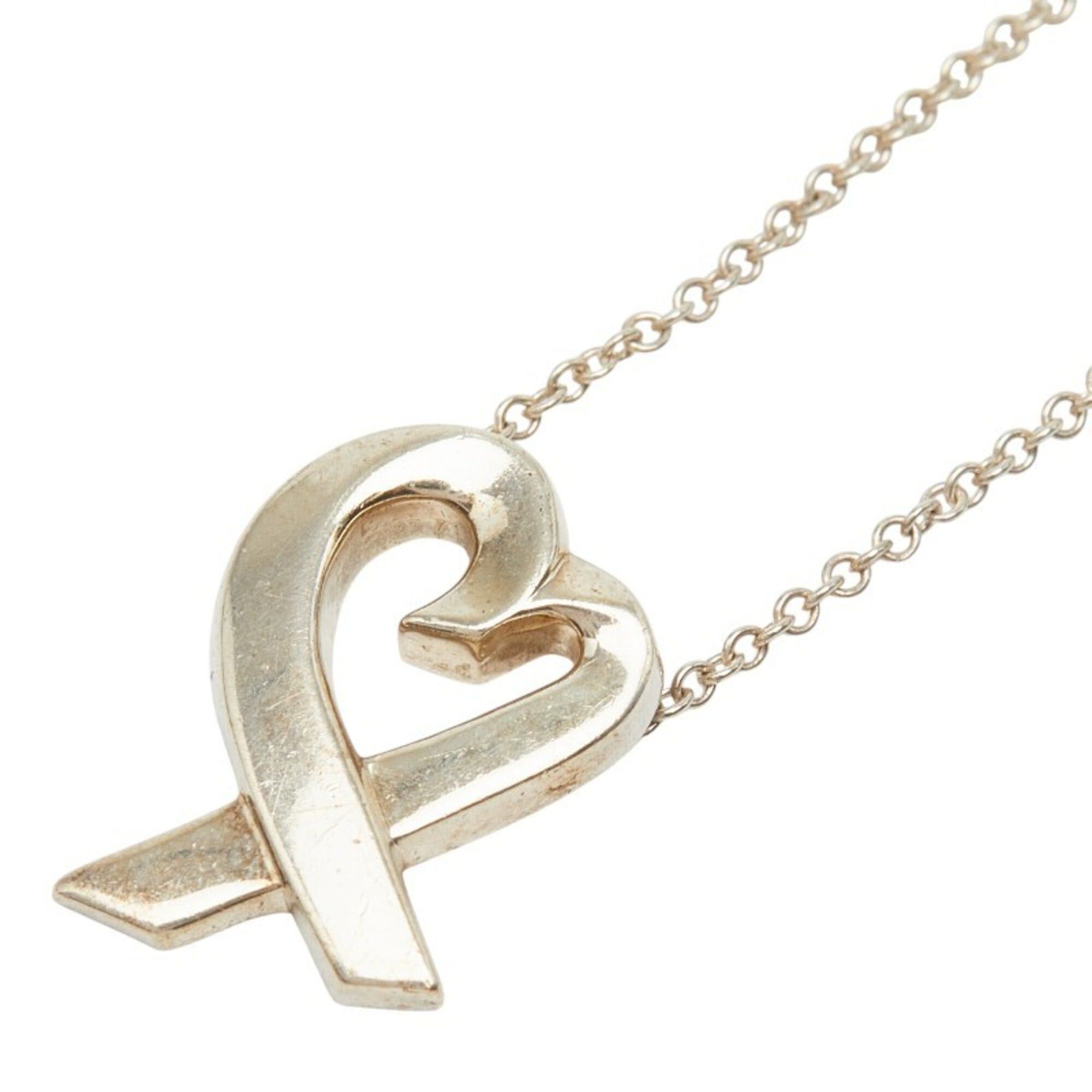 Tiffany & Co. Tiffany & Co. Paloma Picasso Loving Heart Chain Pendant Necklace, SV925 Silver, Women's. Size ONE SIZE - 1 Thumbnail