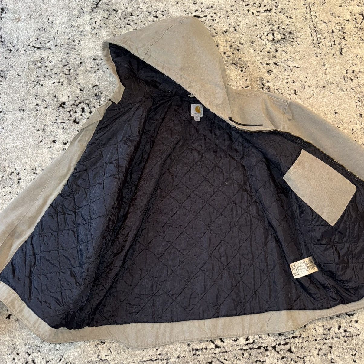 Carhartt × Vintage VINAGE CARHARTT HOODED DUCK CANVAS DISTRESSED WORK JACKET Size US XXL / EU 58 / 5 - 13 Thumbnail