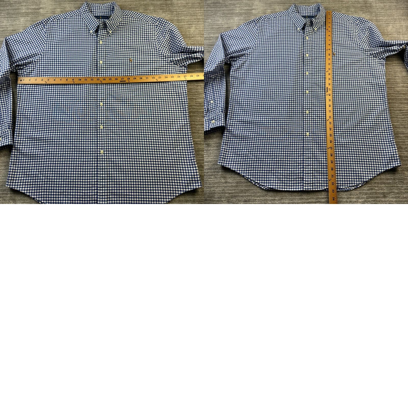 Ralph Lauren Ralph Lauren Shirt Mens 2XL Blue Oxford Button Up Gingham Plaid Pony Size US XXL / EU 58 / 5 - 8 Thumbnail