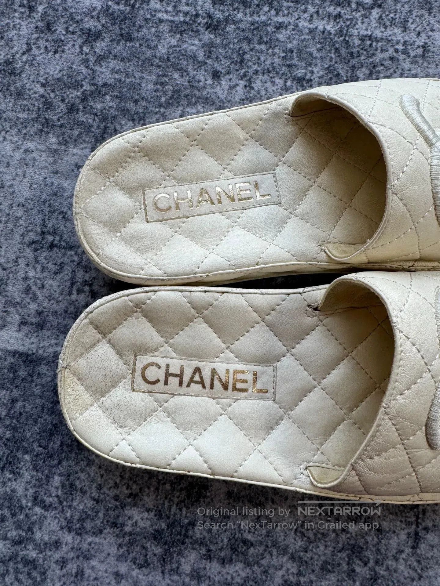 Chanel Chanel Quilted Lambskin Slippers. Size US 4 / IT 34 - 4 Thumbnail