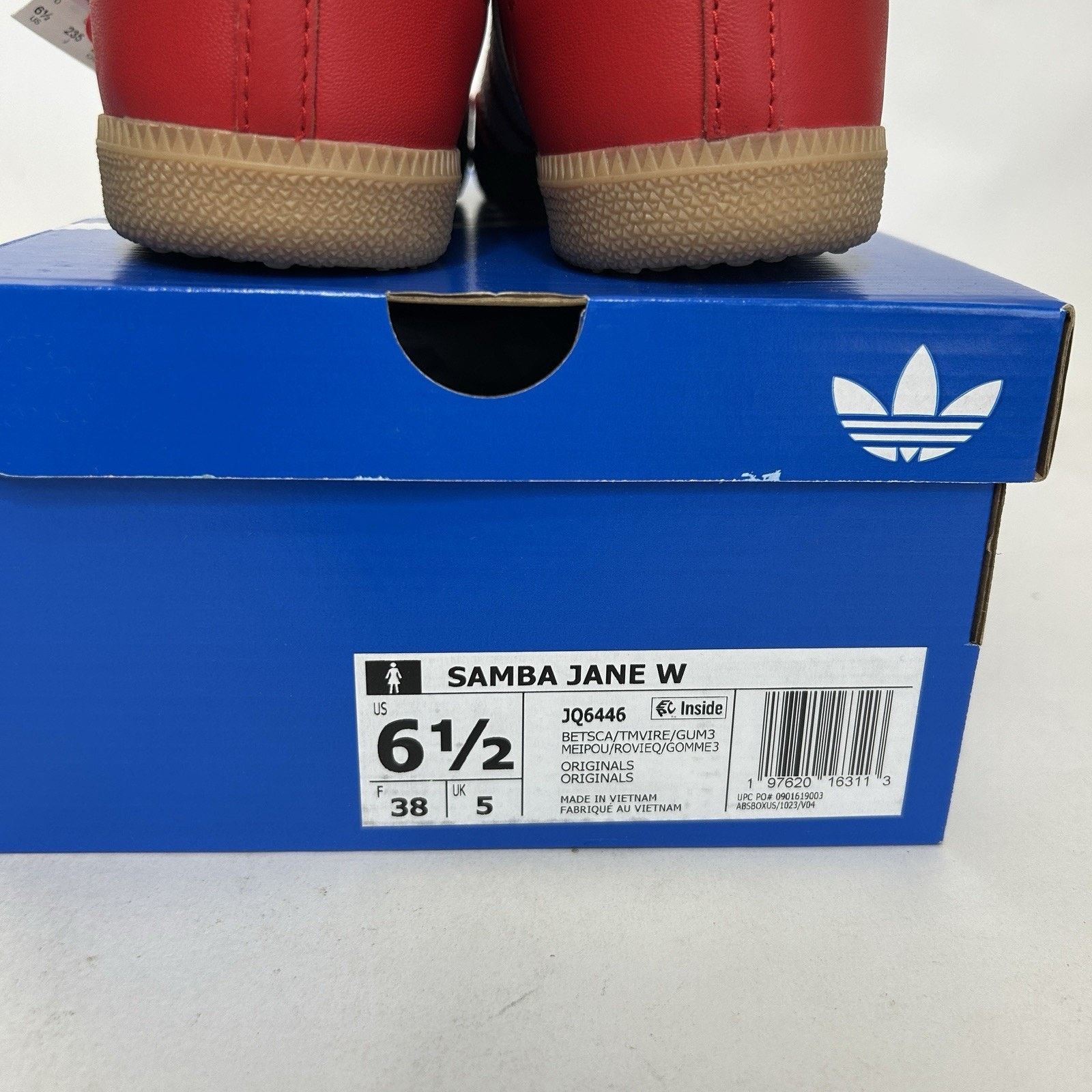 Adidas Adidas Samba Jane WMNS “Scarlet Red White Gum” JQ6446 Size US 6.5 / IT 36.5 - 5 Thumbnail