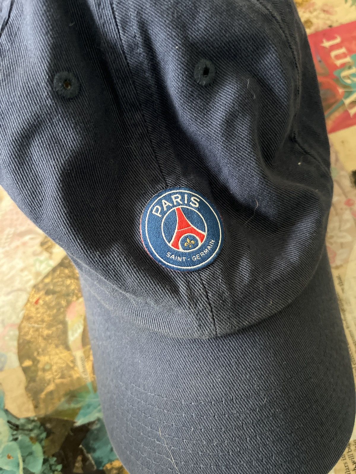 Nike Navy Blue PSG Paris St. Germain Cap Size ONE SIZE - 5 Thumbnail