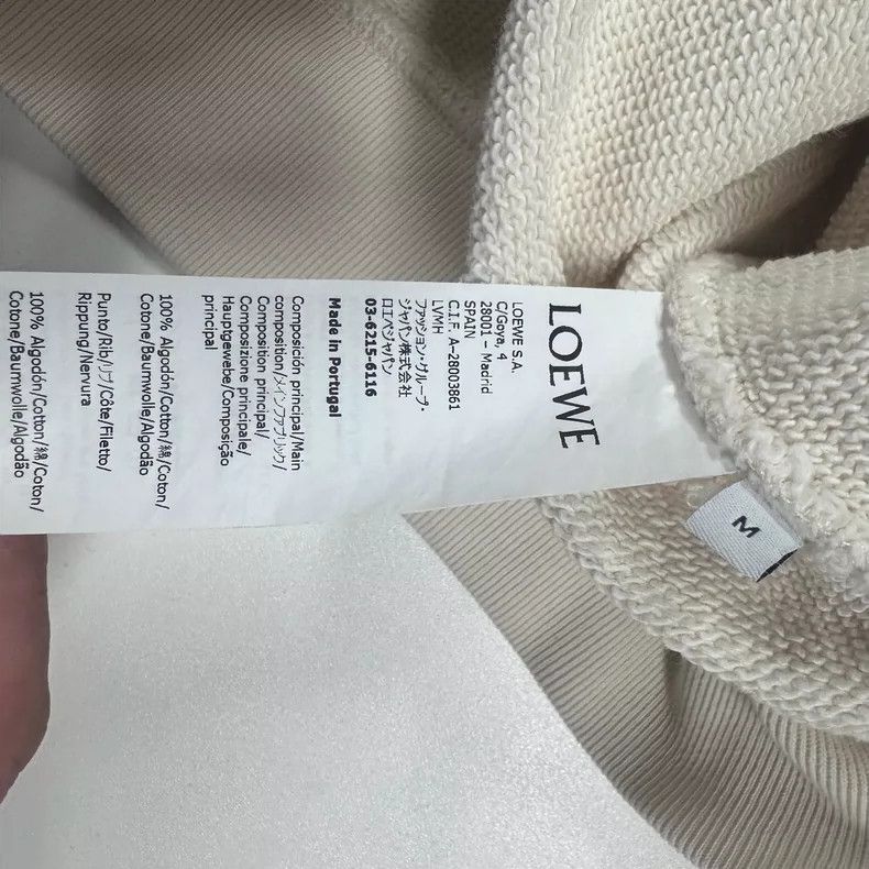 Loewe LOEWE Gray embroidered hoodie Size M / US 6-8 / IT 42-44 - 4 Thumbnail