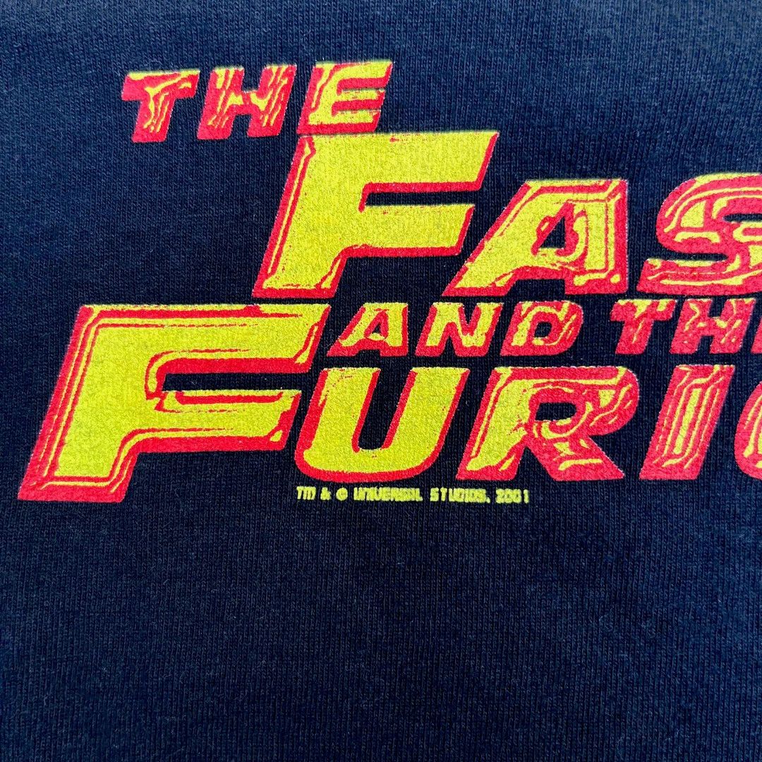 Vintage The Fast and the Furious 2001 Vintage Movie Promo T-Shirt Size US L / EU 52-54 / 3 - 3 Thumbnail
