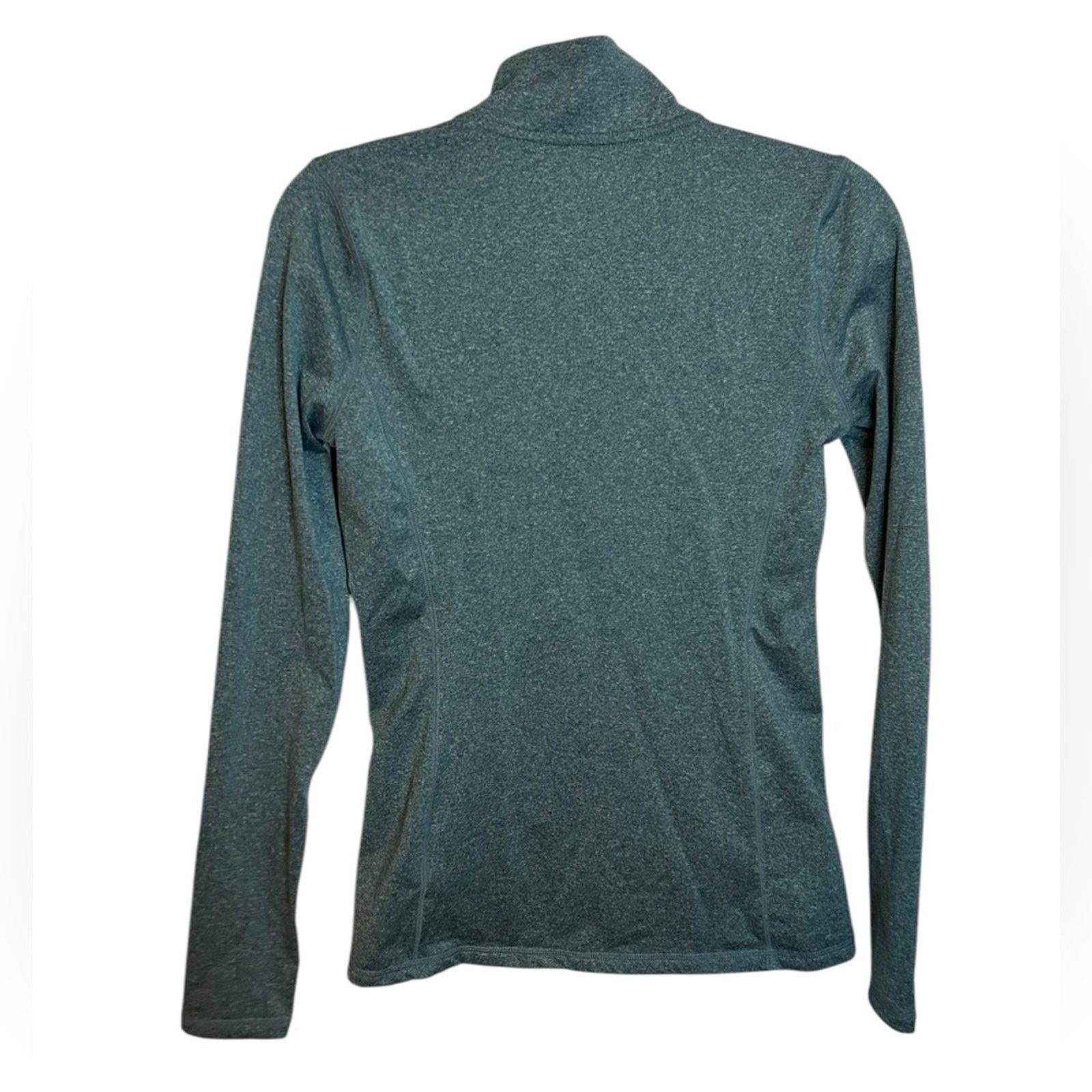 Reebok Reebok Teal Long Fleece Quarter Zip Active Top Size XS / US 0-2 / IT 36-38 - 2 Thumbnail