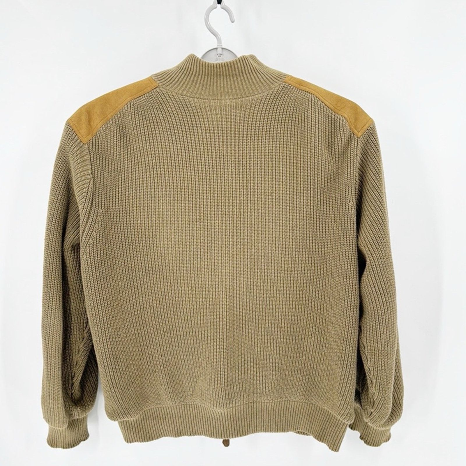 Orvis Vintage Orvis Full Zip Sweater Jacket Suede Leather sizer XL Size US XL / EU 56 / 4 - 3 Thumbnail