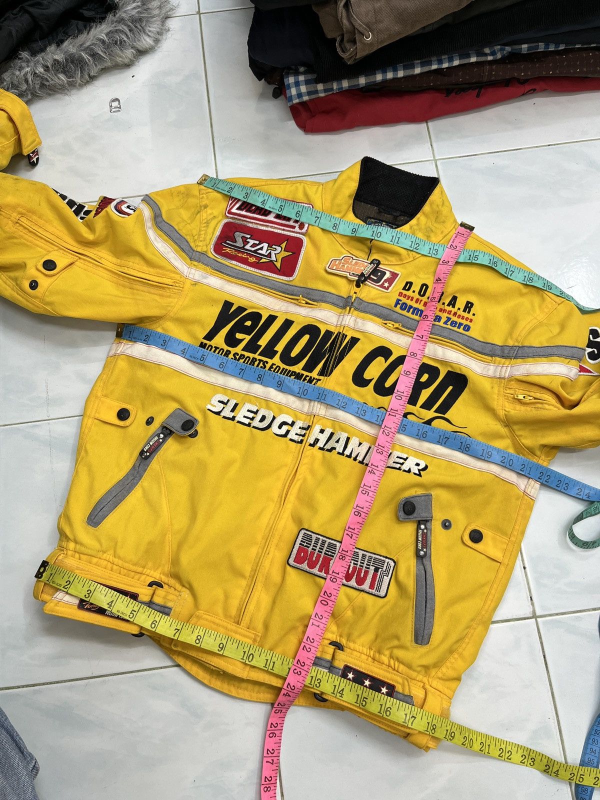 YELLOW CORN 🔥🔥🔥STEALS YELLOW CORN SLEDGE HAMMER RACING JACKET Size US M / EU 48-50 / 2 - 22 Thumbnail