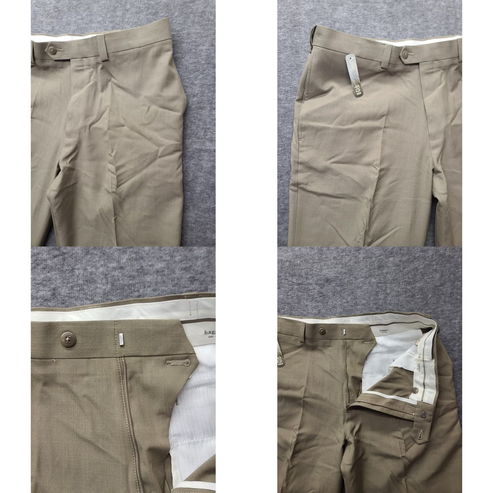 Haggar Haggar Smart Fiber Dress Pants Mens 36x29 Classic Fit Straight Leg Repreve Casual Dress Pants Worldwide Size US 36 / EU 52 - 8 Thumbnail