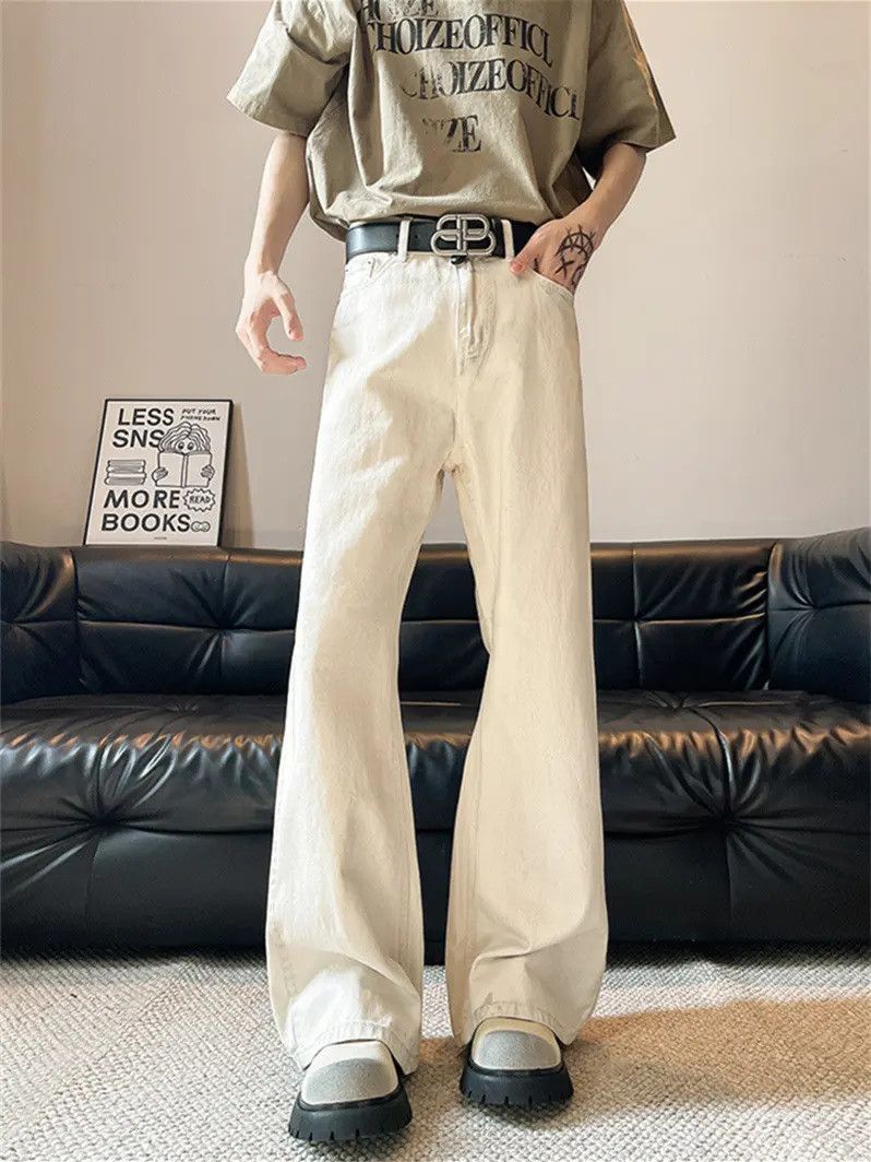Japanese Brand Retro straight leg loose wide leg jeans Size US 30 / EU 46 - 1 Thumbnail