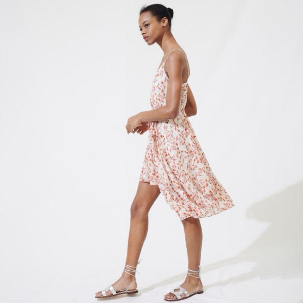 Other Maje Floral High-Low Dress – Size 38 (US 6) Size S / US 4 / IT 40 - 4 Thumbnail