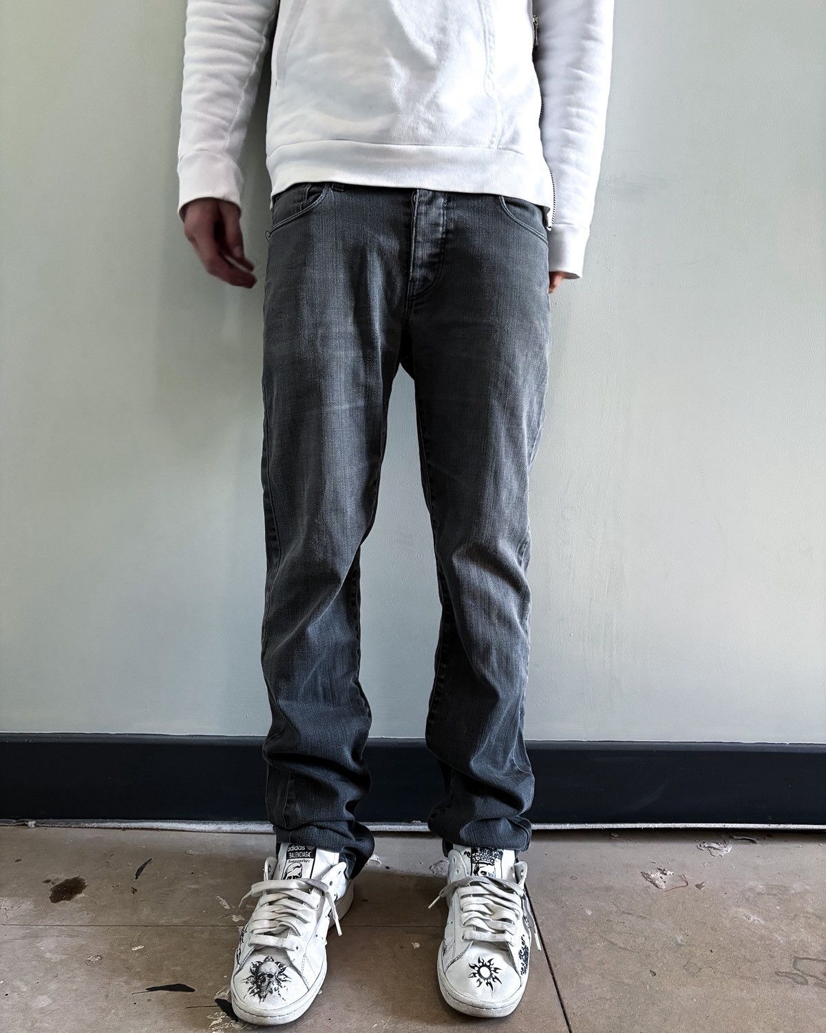 Raf Simons S/S11 WASHED GREY DENIM Size US 30 / EU 46 - 2 Thumbnail
