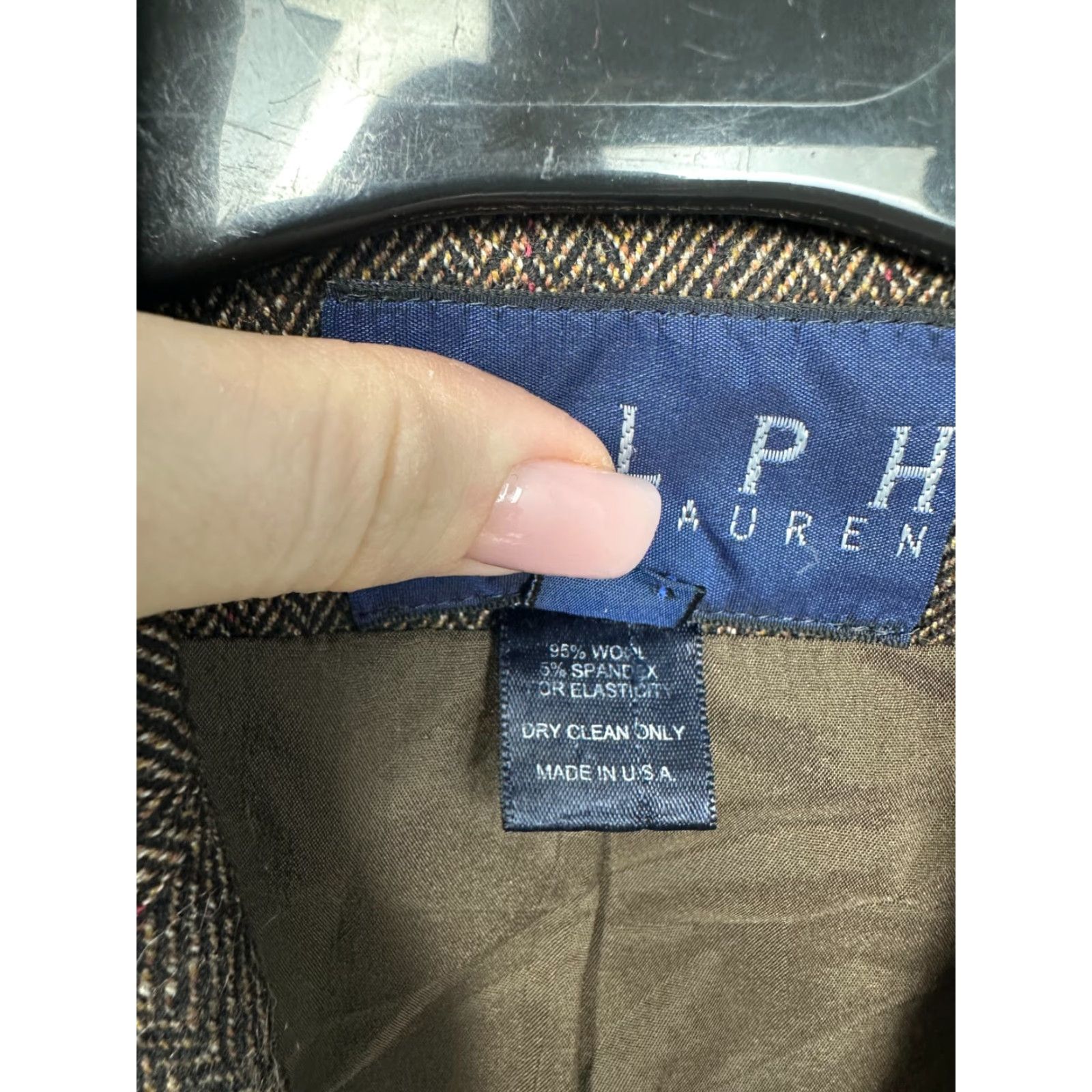 Polo Ralph Lauren VINTAGE Polo Ralph Lauren Womens Blazer Jacket Wool Size USA 4 (S) Brown - Blazer Womens Size S Wool Vintage Polo Ralph Lauren Size S / US 4 / IT 40 - 4 Thumbnail