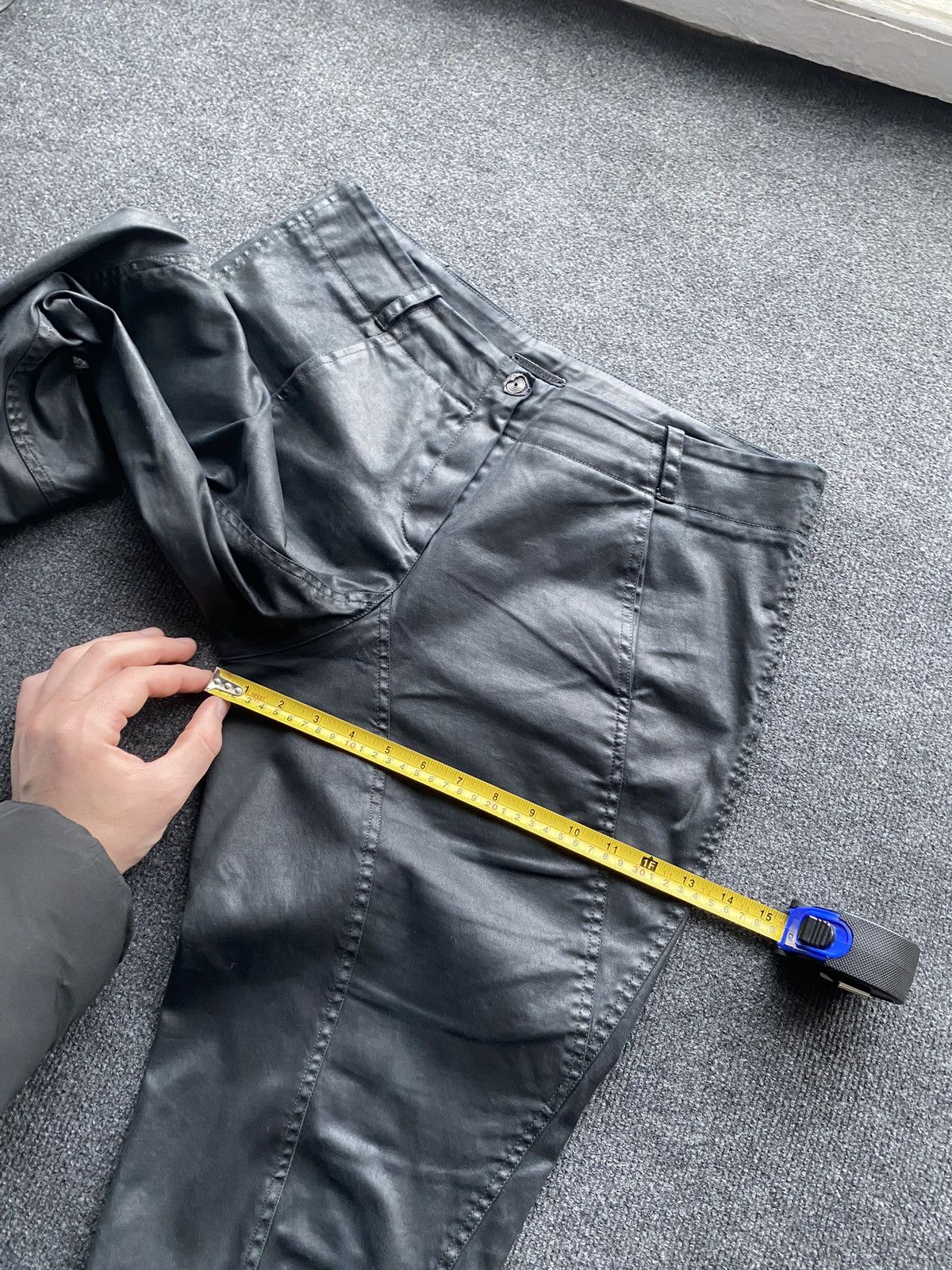 Annette Gortz 🔥GOTHIC Punk Annette Gortz Waxed Dress chino pants /rundholz Size 33" - 14 Thumbnail