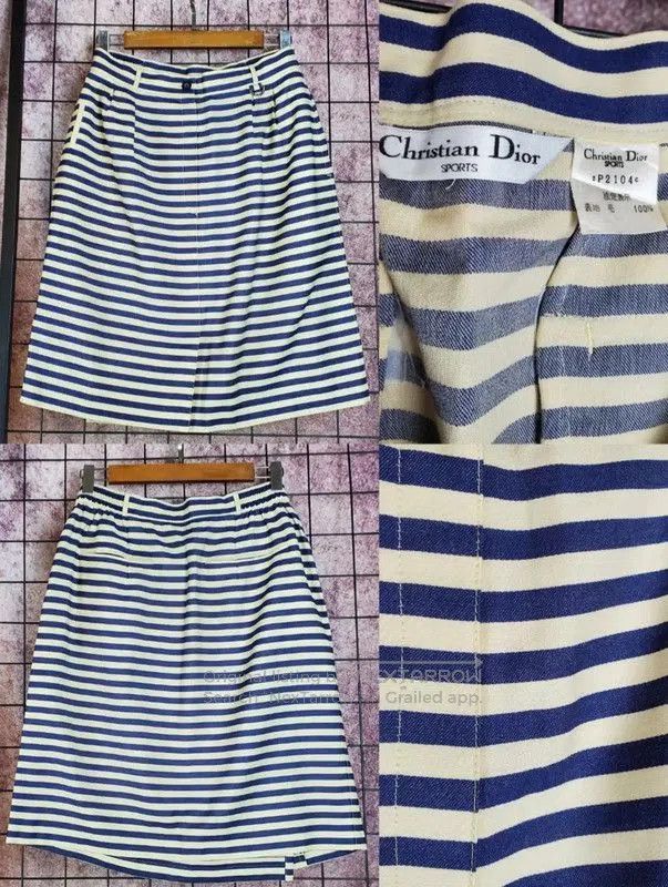 Dior Dior Striped Wool A. Size 30" / US 8 / IT 44 - 1 Thumbnail
