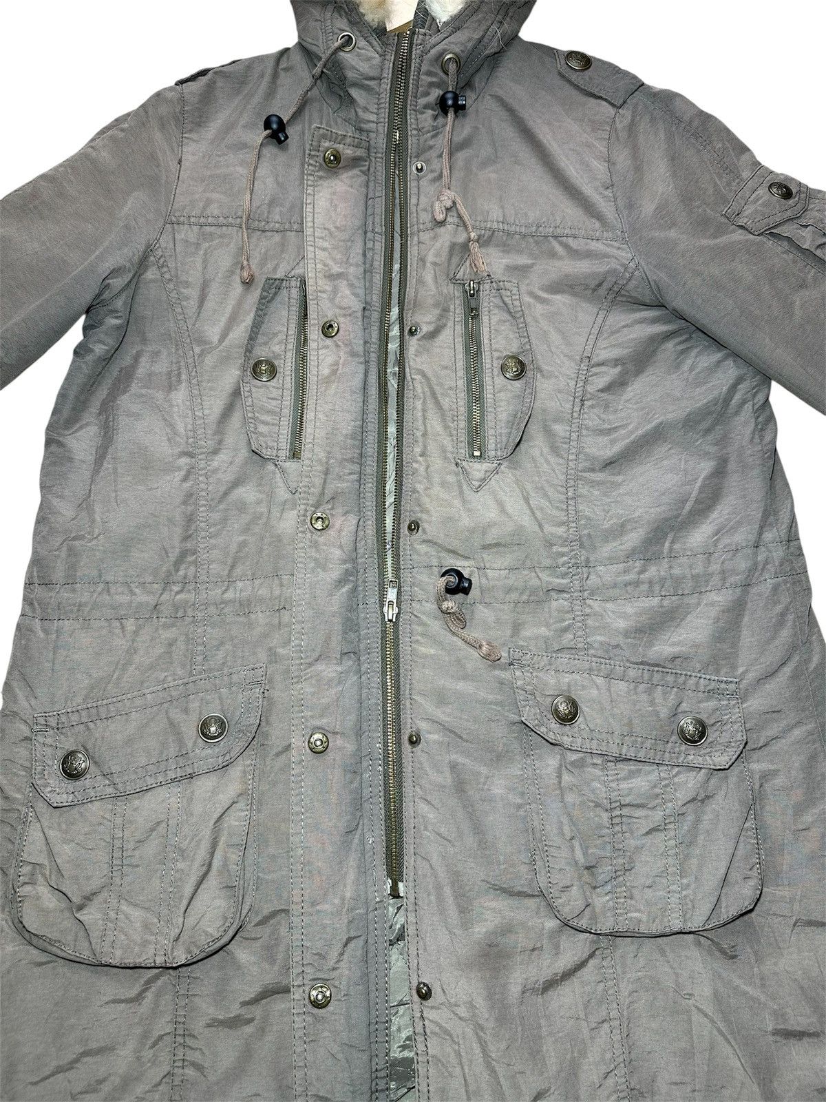 Japanese Brand 🔥sale🔥Sorridere Fur Hood Parka Jacket Size US L / EU 52-54 / 3 - 4 Thumbnail