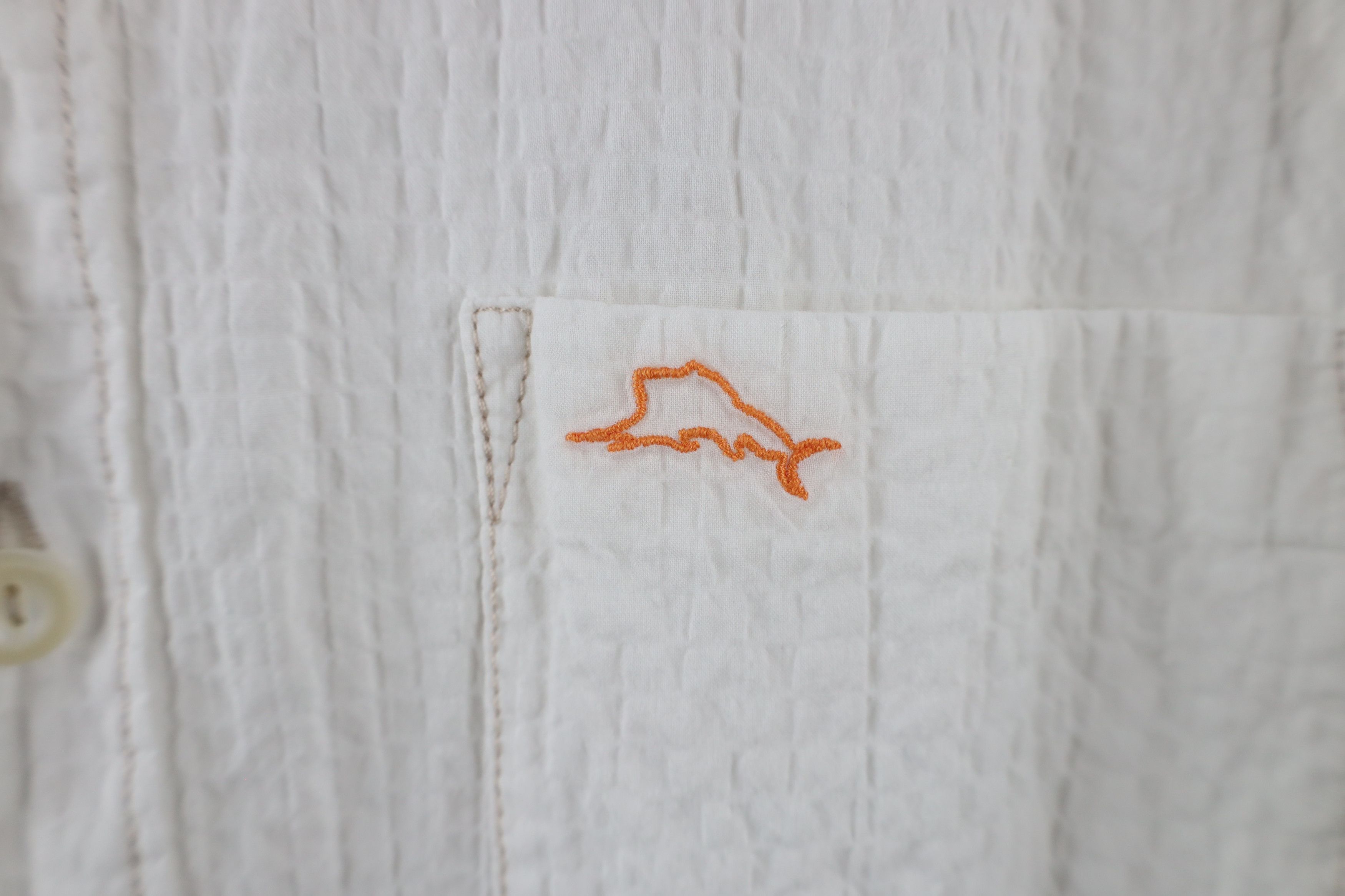Tommy Bahama × Vintage Tommy Bahama Seersucker Short Sleeve Collared Button Shirt Size US M / EU 48-50 / 2 - 4 Thumbnail