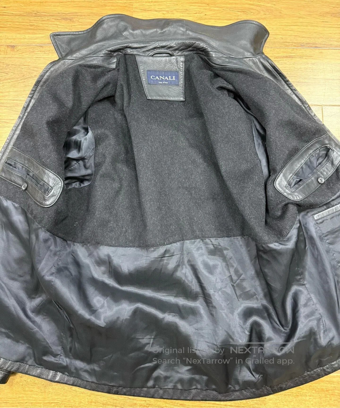 Canali Italian Canali Men's Leather Jacket. Size US M / EU 48-50 / 2 - 3 Thumbnail