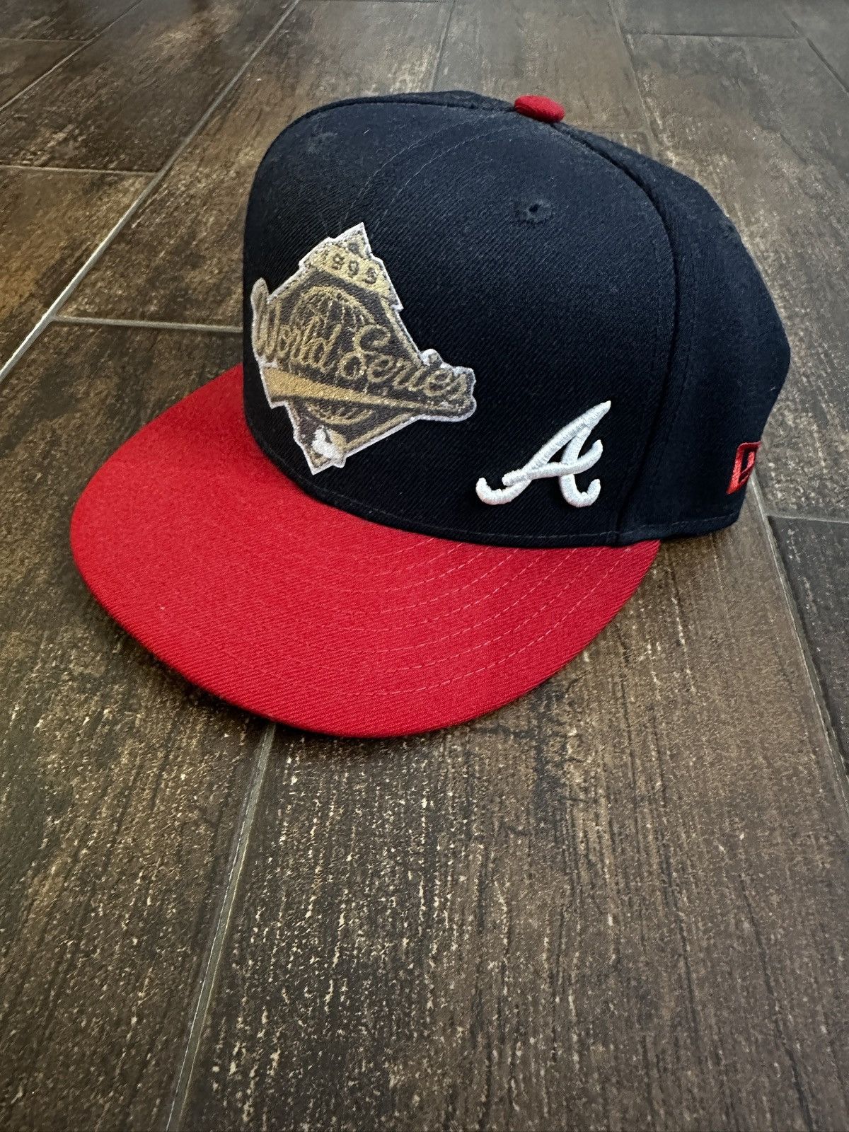 MLB Atlanta Braves Quavo Huncho 1995 World Series Fitted 7 3/8 Size ONE SIZE - 2 Thumbnail