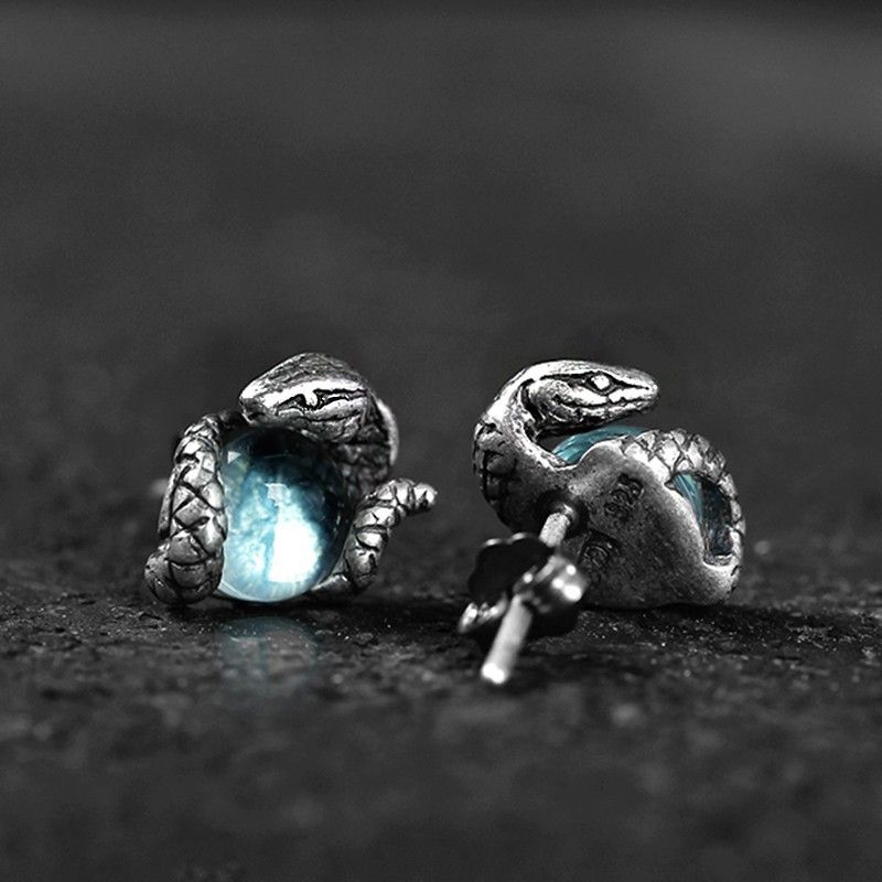 Jewelry Snake Future Earrings One Pairs Chrome Jewelry Size ONE SIZE - 4 Thumbnail