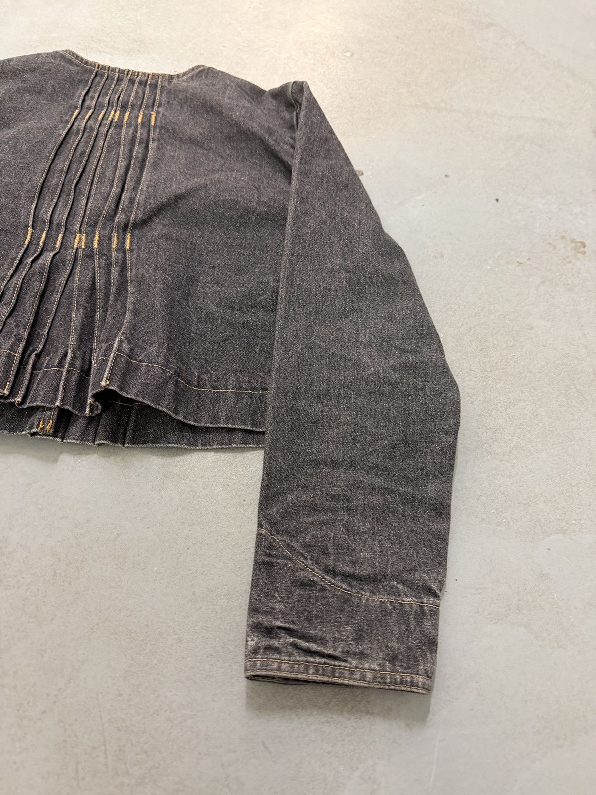 Marithe + Francois Girbaud Marithé + François Girbaud Reproduction Cropped Denim Jacket Size S / US 4 / IT 40 - 8 Thumbnail