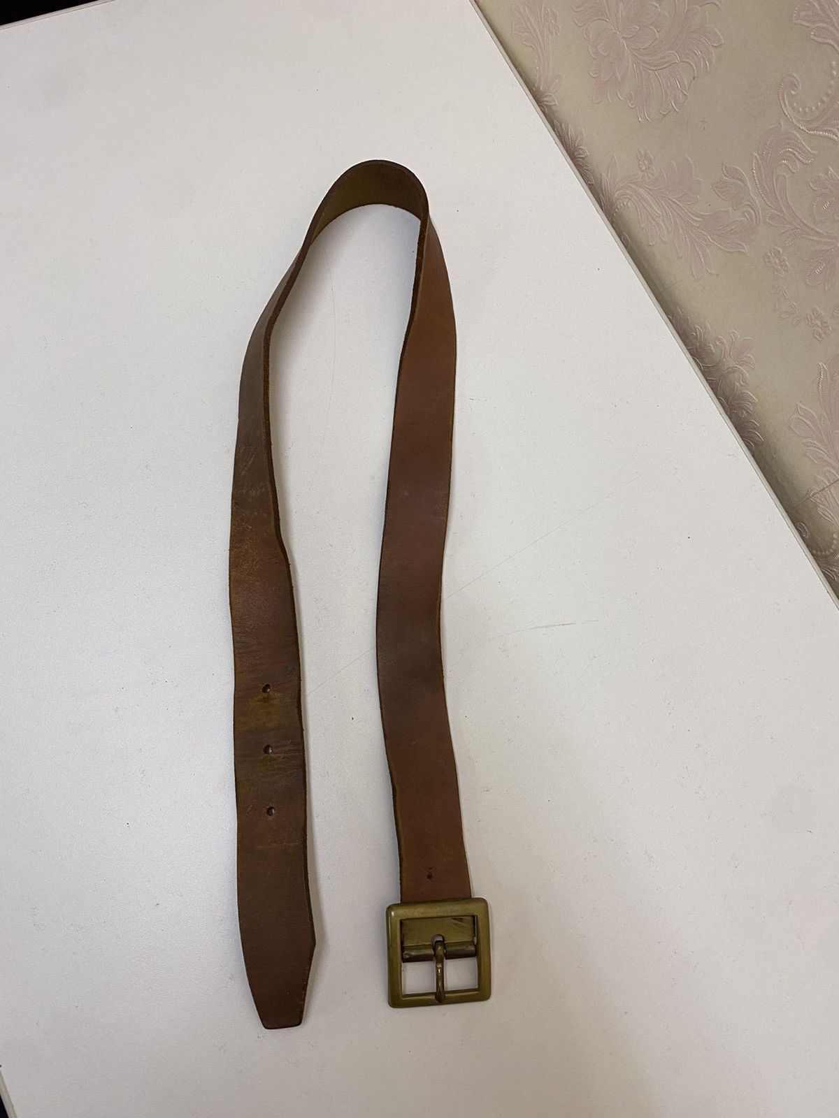 Japanese Brand Japanese Brand Leather Buckle Belt Size ONE SIZE - 4 Thumbnail