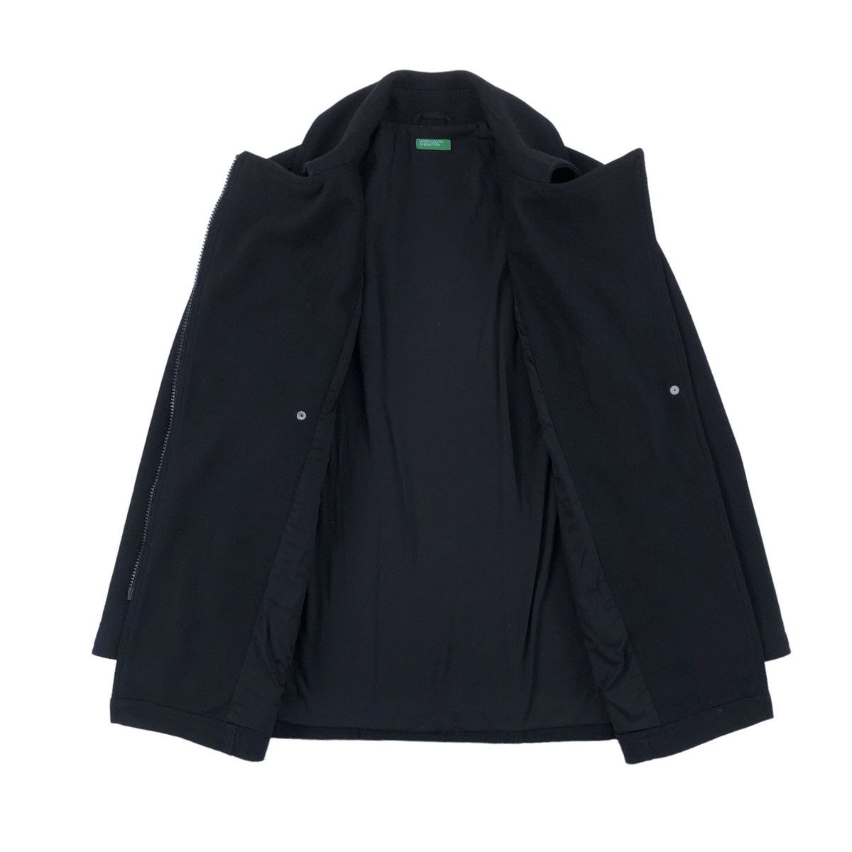 Benetton Grails‼️United Colors Benetton Zipper Blazer suit slim black Size US M / EU 48-50 / 2 - 12 Thumbnail