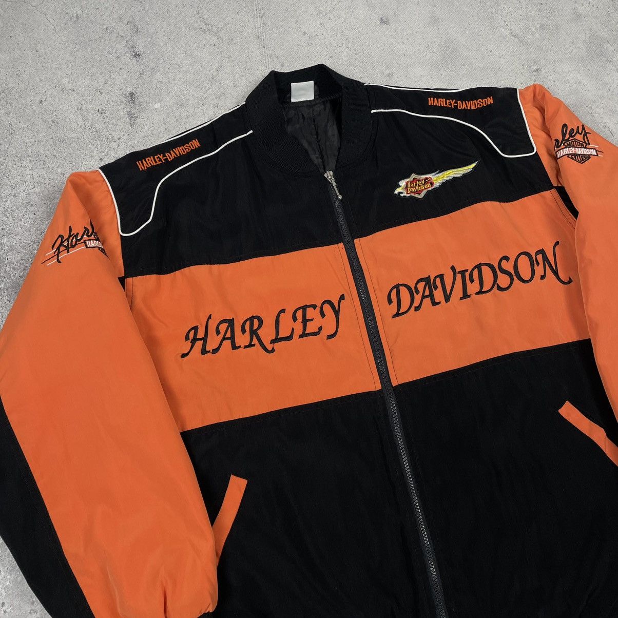 Harley Davidson × Vintage Vintage Harley Davidson Racing Jacket Size US XXL / EU 58 / 5 - 7 Thumbnail