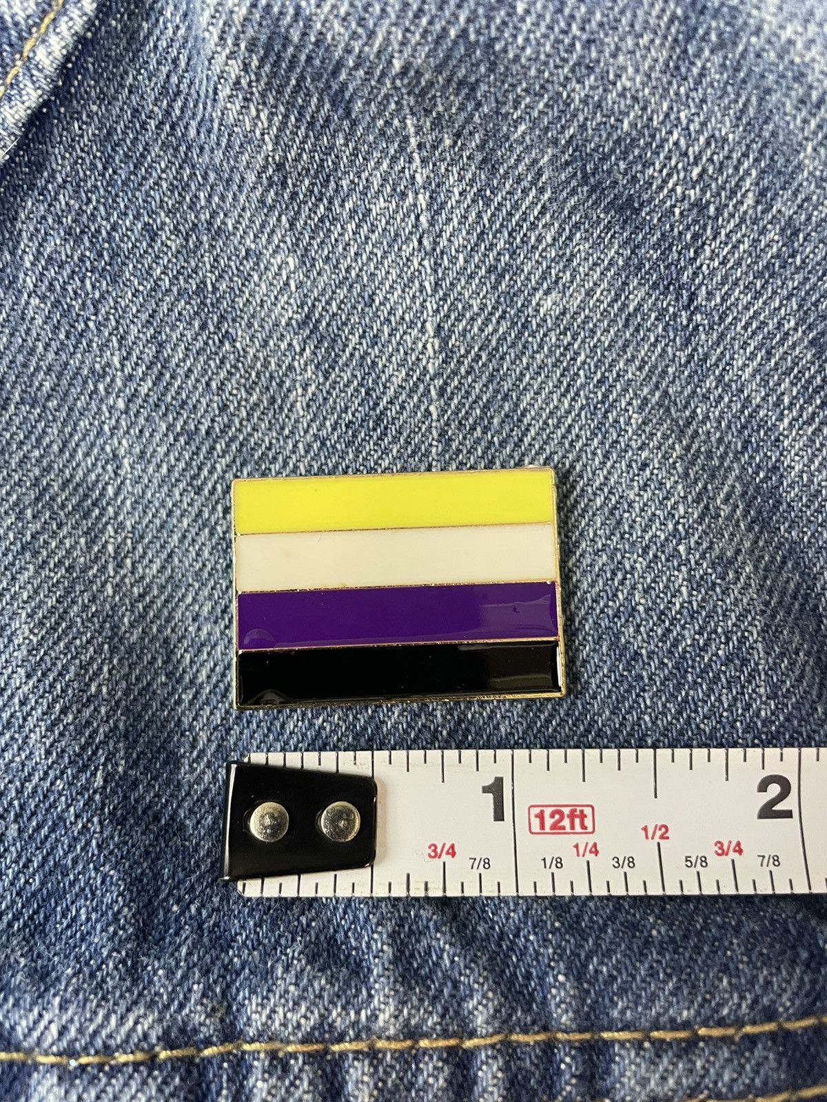 Other Nonbinary Flag Enamel Pin Size ONE SIZE - 2 Thumbnail
