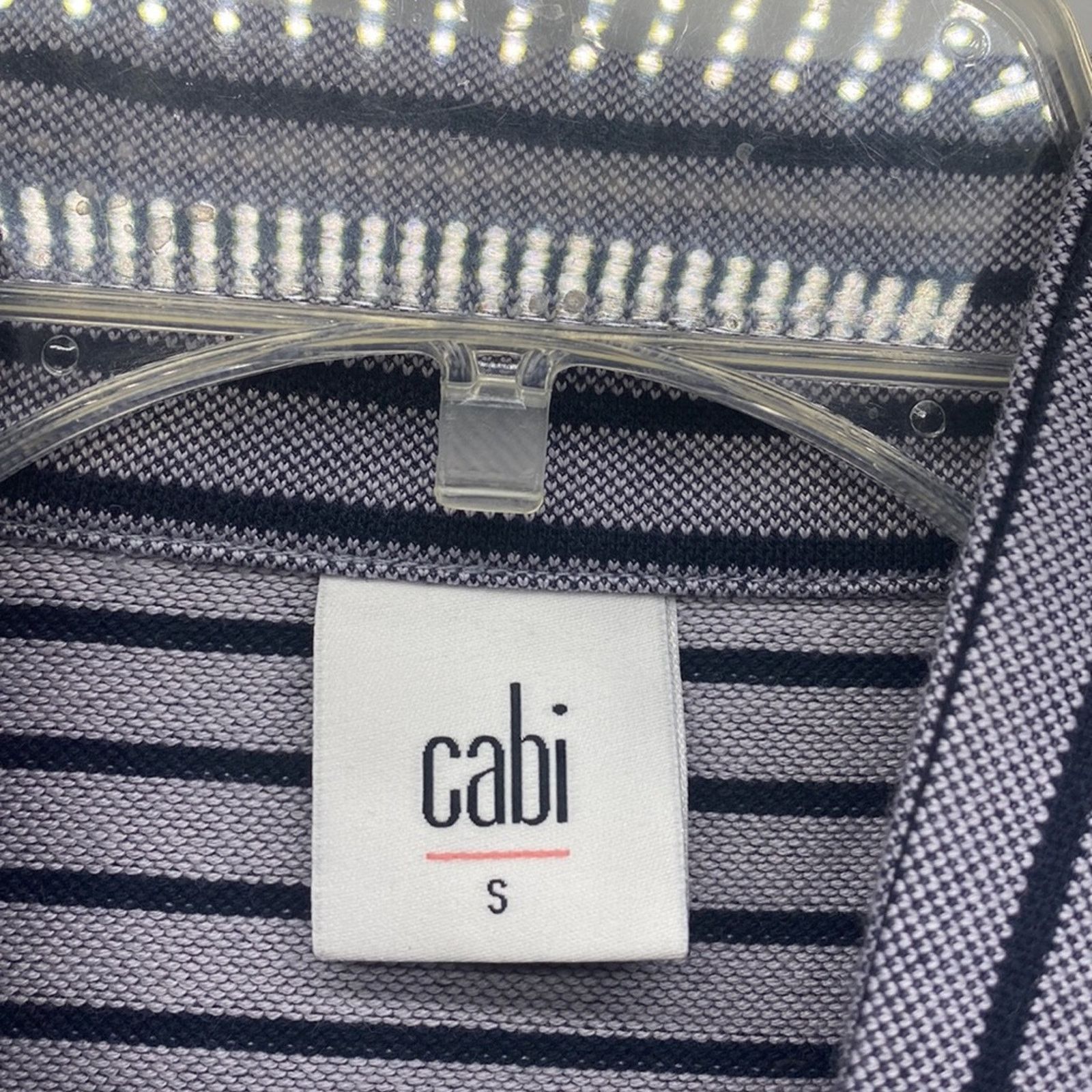 Other Cabi Dappled Stripe Car Coat Cotton Blend 3 quarter sleeve S Size S / US 4 / IT 40 - 3 Thumbnail