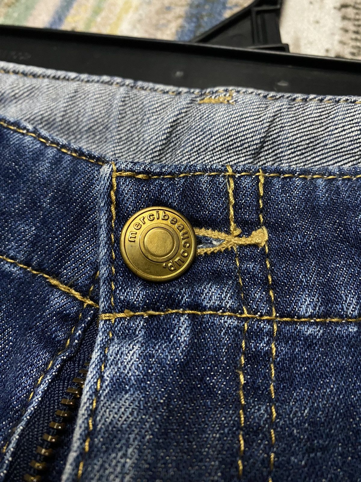 mercibeaucoup MERCIBEAUCOUP Jevous Enprie Stretch Crotch Denim Pants Size US 31 - 6 Thumbnail