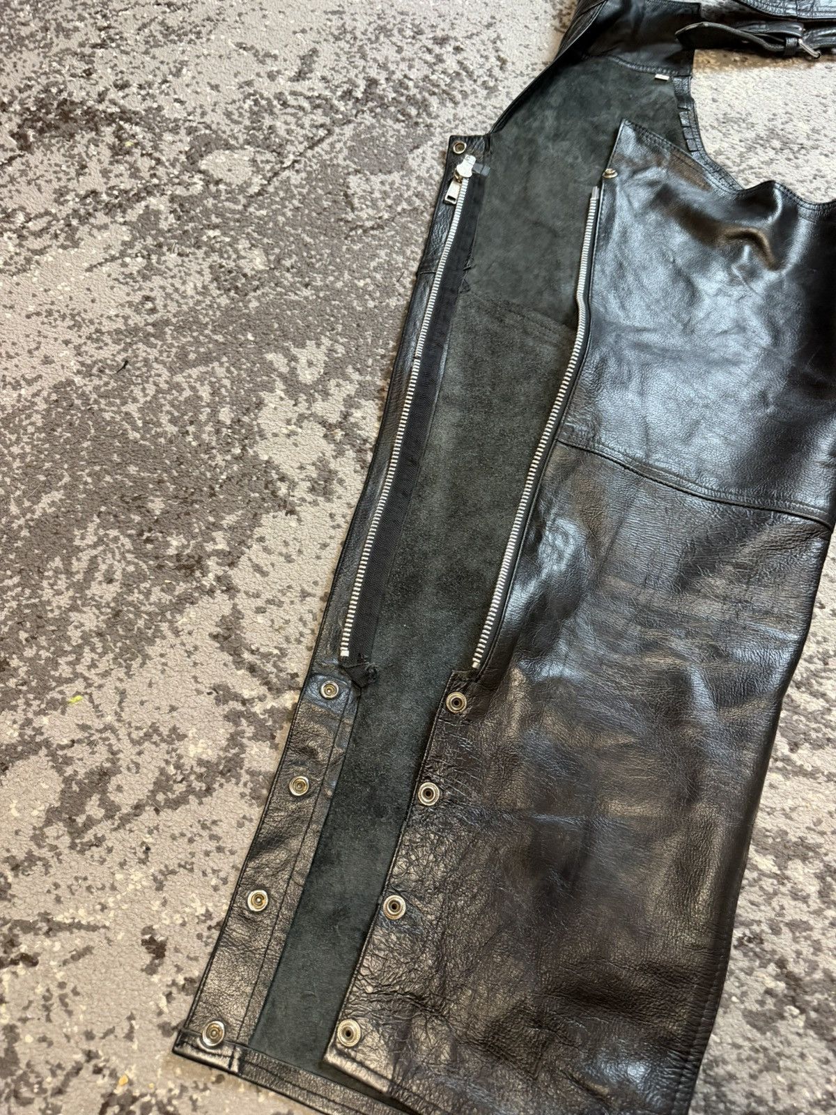 Japanese Brand Vintage y2k Opium Owens Style Suede Chaps Spirit Biker Size US 34 / EU 50 - 3 Thumbnail