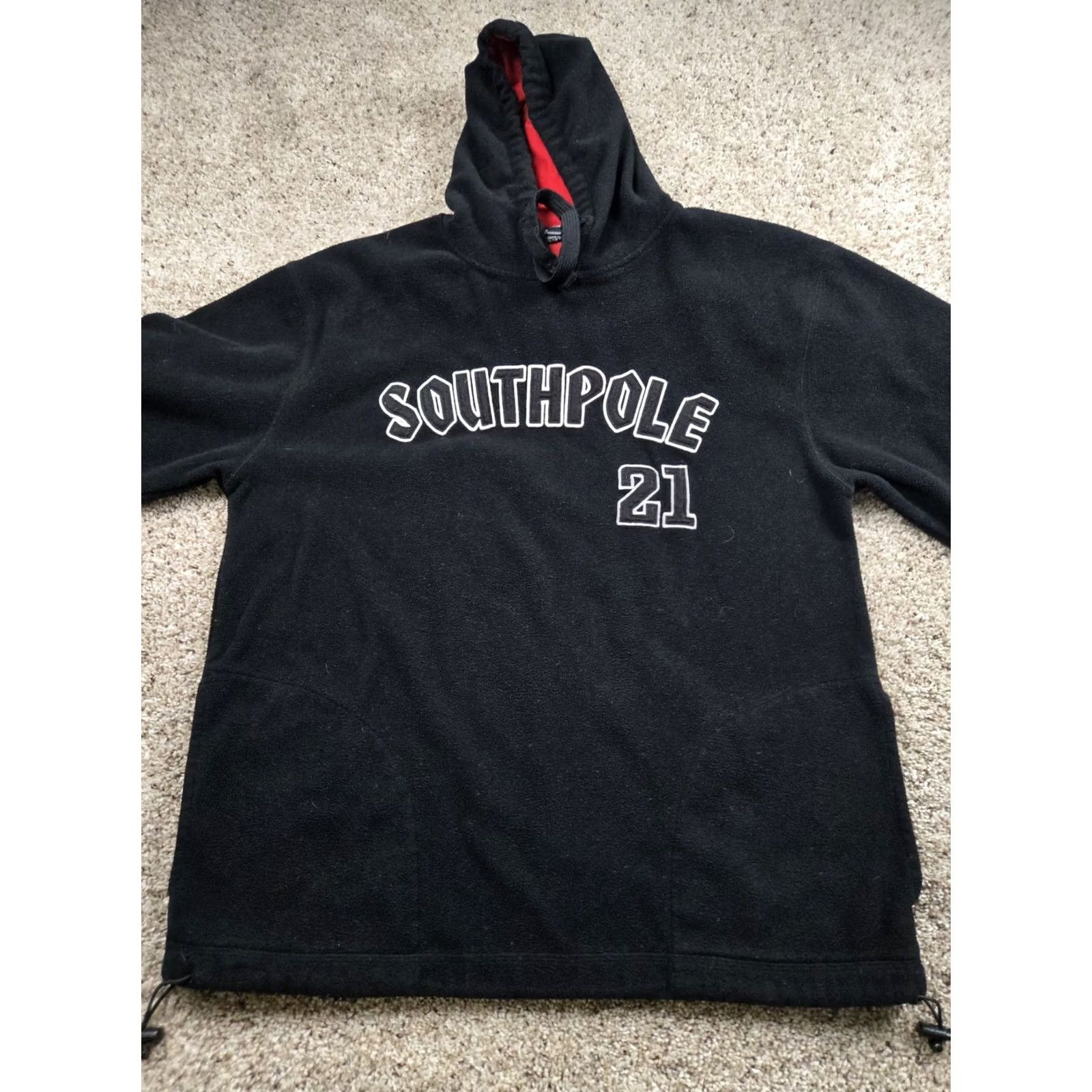 Southpole VINTAGE Southpole Hoodie Mens M Black Fleece Pullover Zip Pocket Logo Hip Hop Baggy Fit Sweatshirt Y2K Size US M / EU 48-50 / 2 - 4 Thumbnail