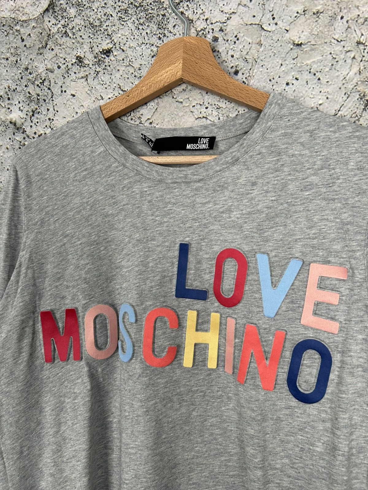 Moschino Vintage Love Moschino Designer Luxury Graphic Tee 3D Size US L / EU 52-54 / 3 - 3 Thumbnail
