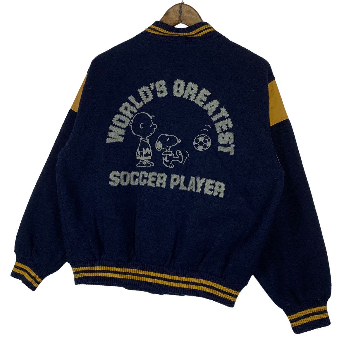 Peanuts × Vintage Vintage Peanuts Snoopy Varsity Jacket Size US M / EU 48-50 / 2 - 8 Thumbnail