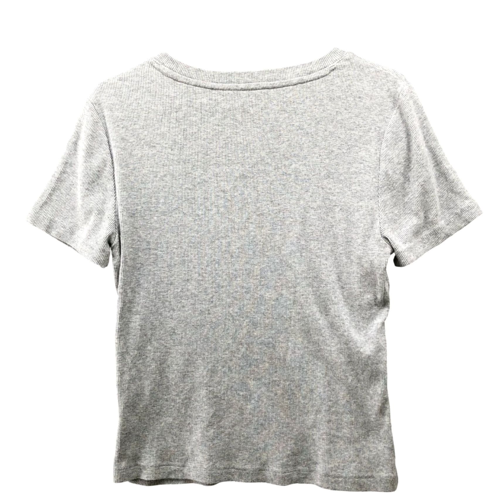 Gap Gap Modern Tee Womens M Short Sleeve Gray Crewneck Ribbed T Shirt Size M / US 6-8 / IT 42-44 - 2 Thumbnail