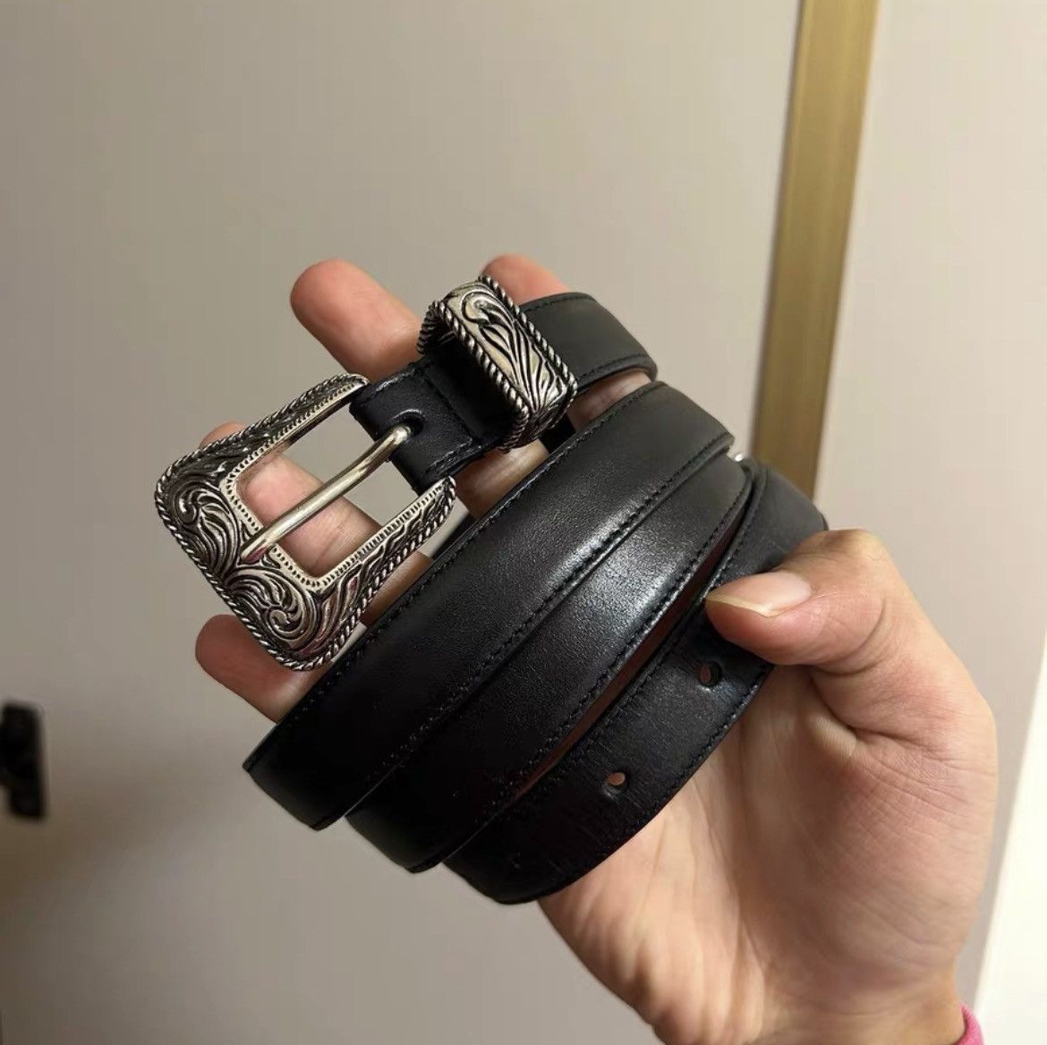 Saint Laurent Paris Saint Laurent 16fw Snake Skin belt Size 34 - 1 Thumbnail
