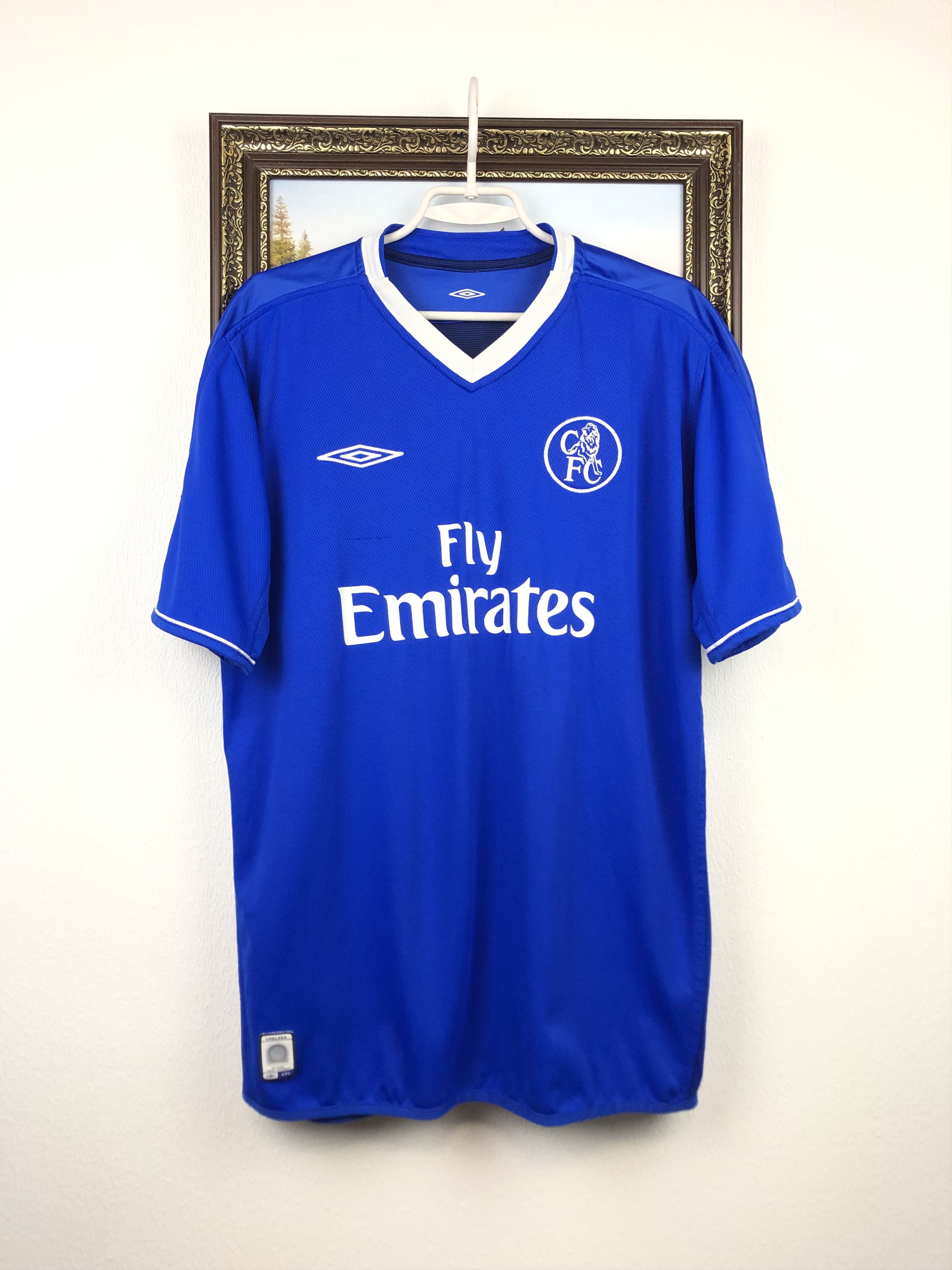 Vintage Chelsea Home football shirt 2003 Soccer Umbro Jersey Trikot Size US L / EU 52-54 / 3 - 1 Thumbnail