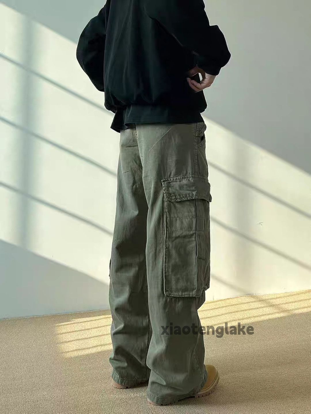 Designer × Japanese Brand × Vintage washed faded skate hiphop loose baggy cargo pants Size US 34 / EU 50 - 6 Thumbnail