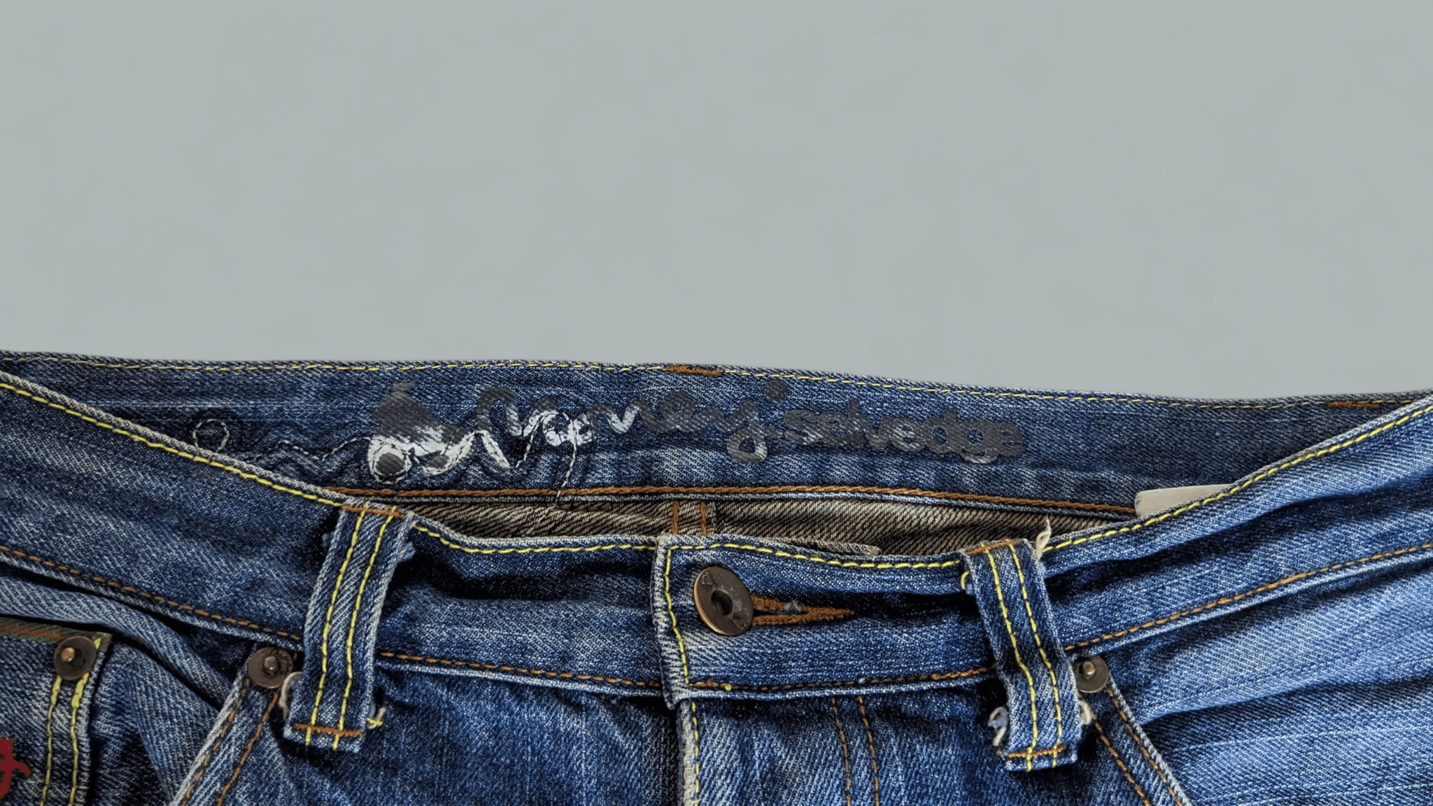 Other RARE Money Clothing Selvedge Denim Jeans 500 Rupiah Sz 30 Size US 30 / EU 46 - 7 Thumbnail