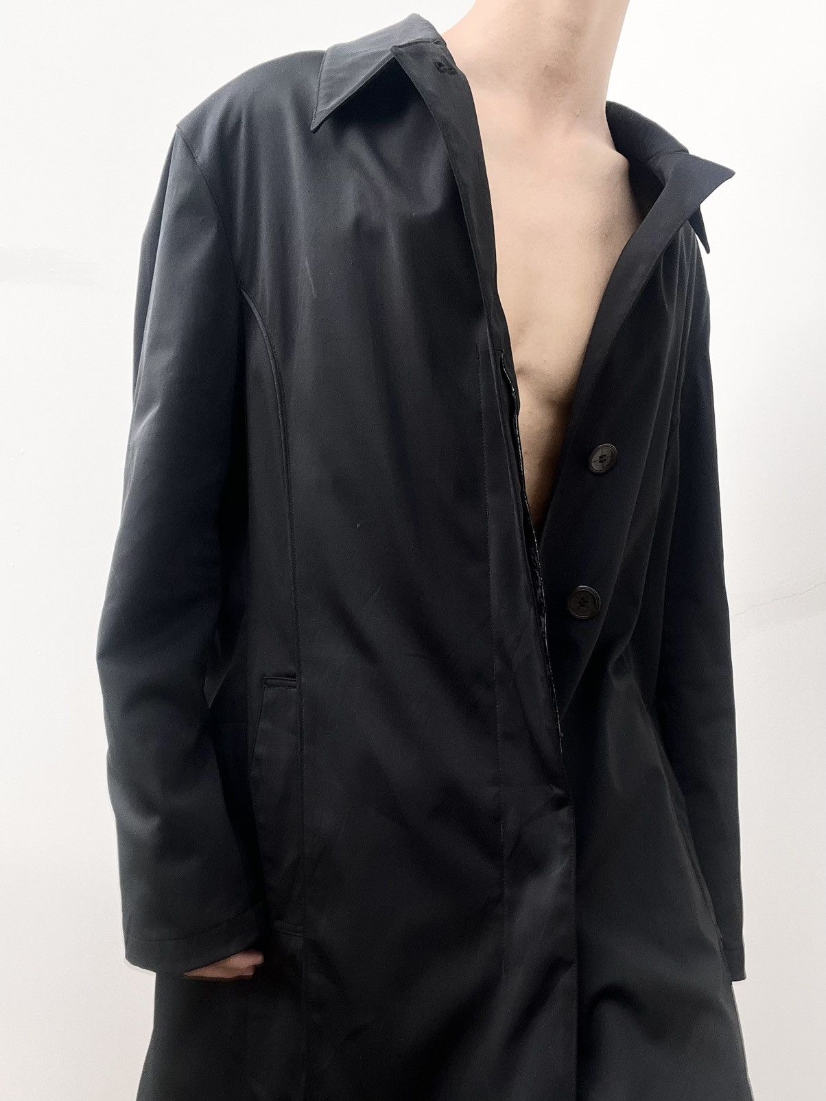 Jean Paul Gaultier 2000s Jean Paul Gaultier Black Trench Coat Size US L / EU 52-54 / 3 - 2 Thumbnail