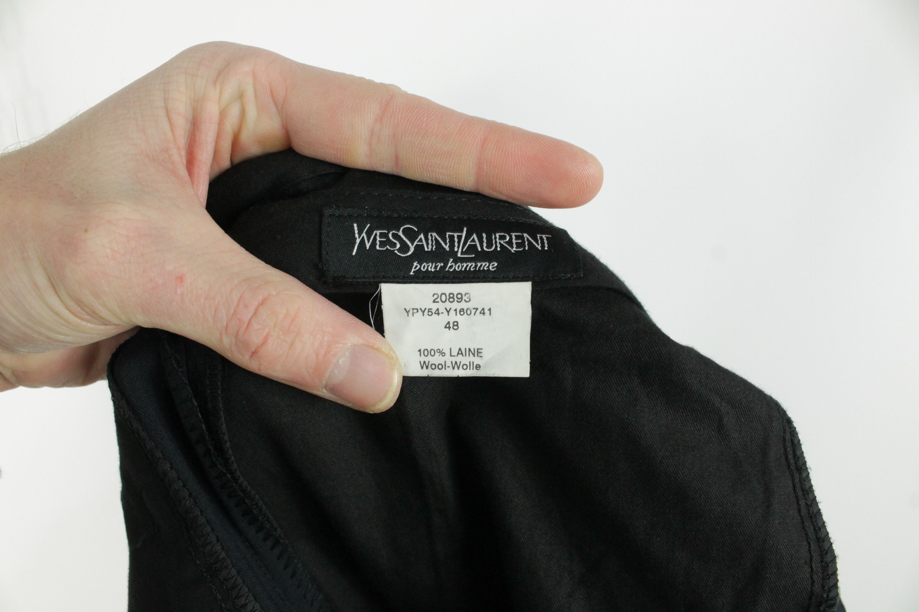 Yves Saint Laurent Yves Saint Laurent Pour Homme Pleated Formal Wool Trousers Size 42R - 8 Thumbnail