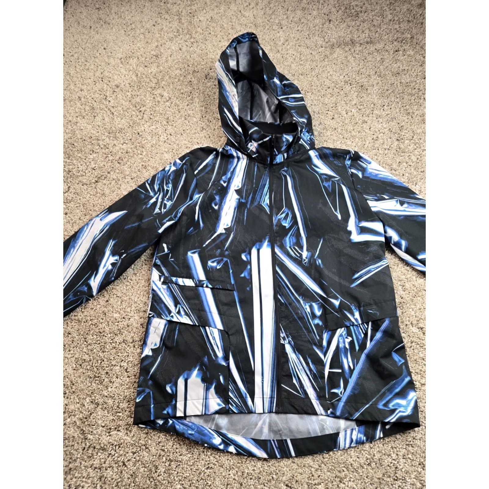 Nike Nike Shield Flash Running Jacket Womens Medium Black Blue Full Zip BV4387-405 Size M / US 6-8 / IT 42-44 - 3 Thumbnail