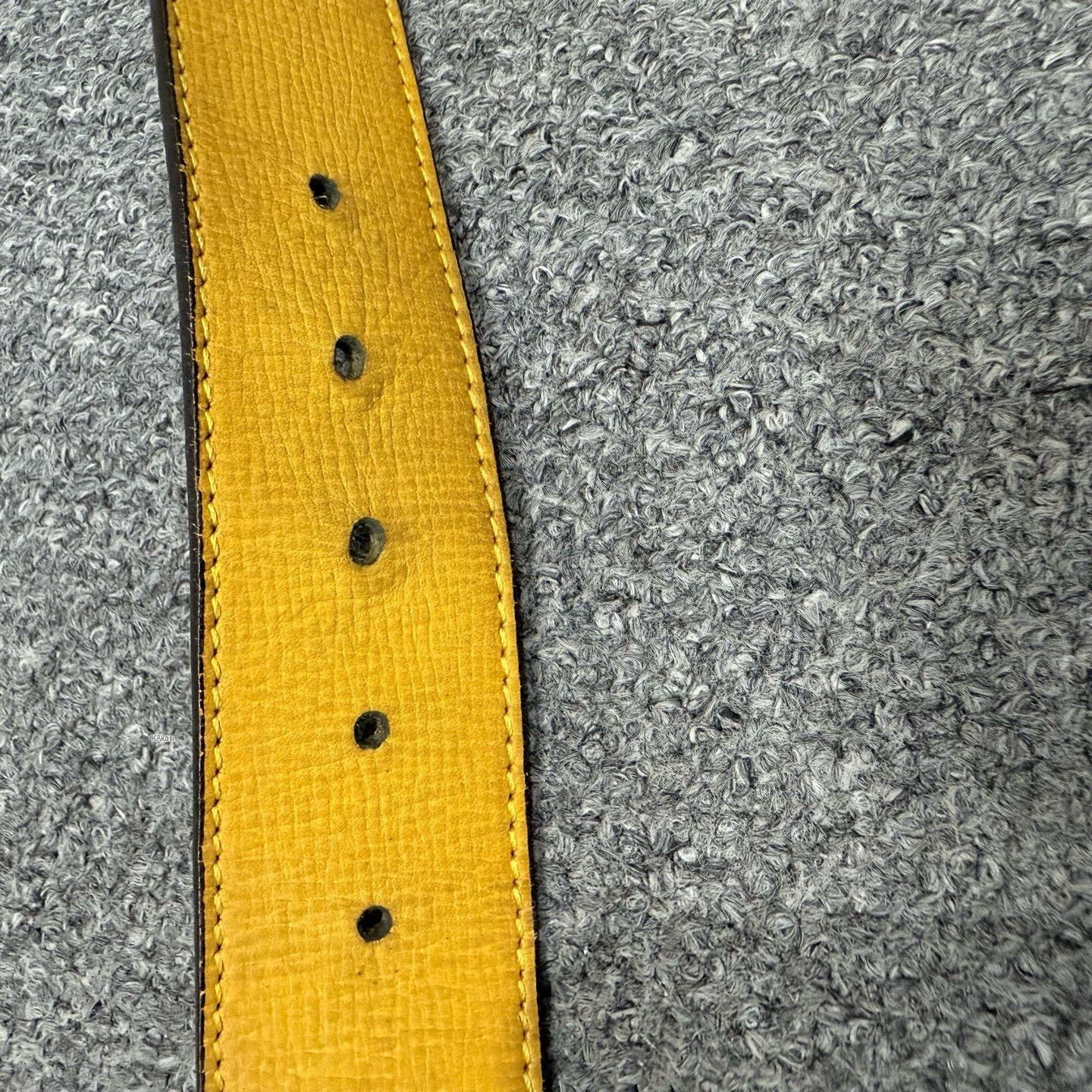 Fendi Fendi Gold Brown Monogram Belt Size 85 Size 34 - 5 Thumbnail